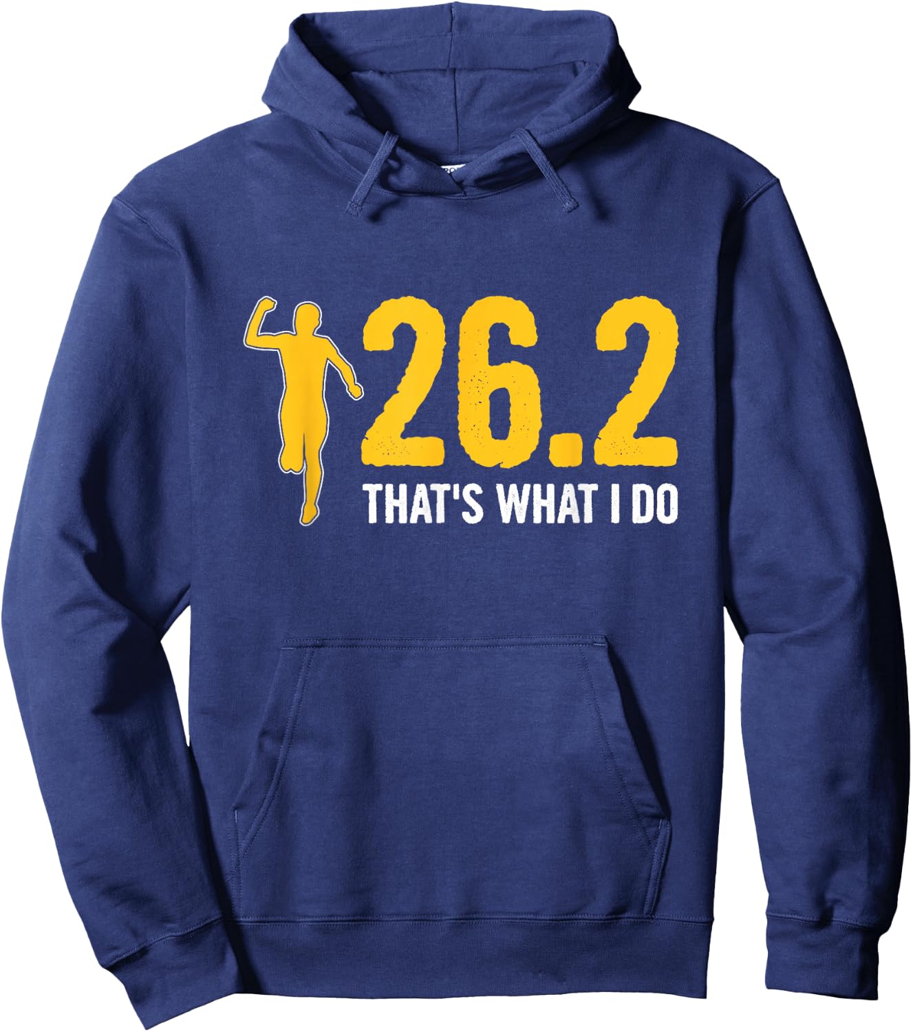 26.2 - that's what I do Design for a Marathon Runner Hoodie - Hoodie | Navy