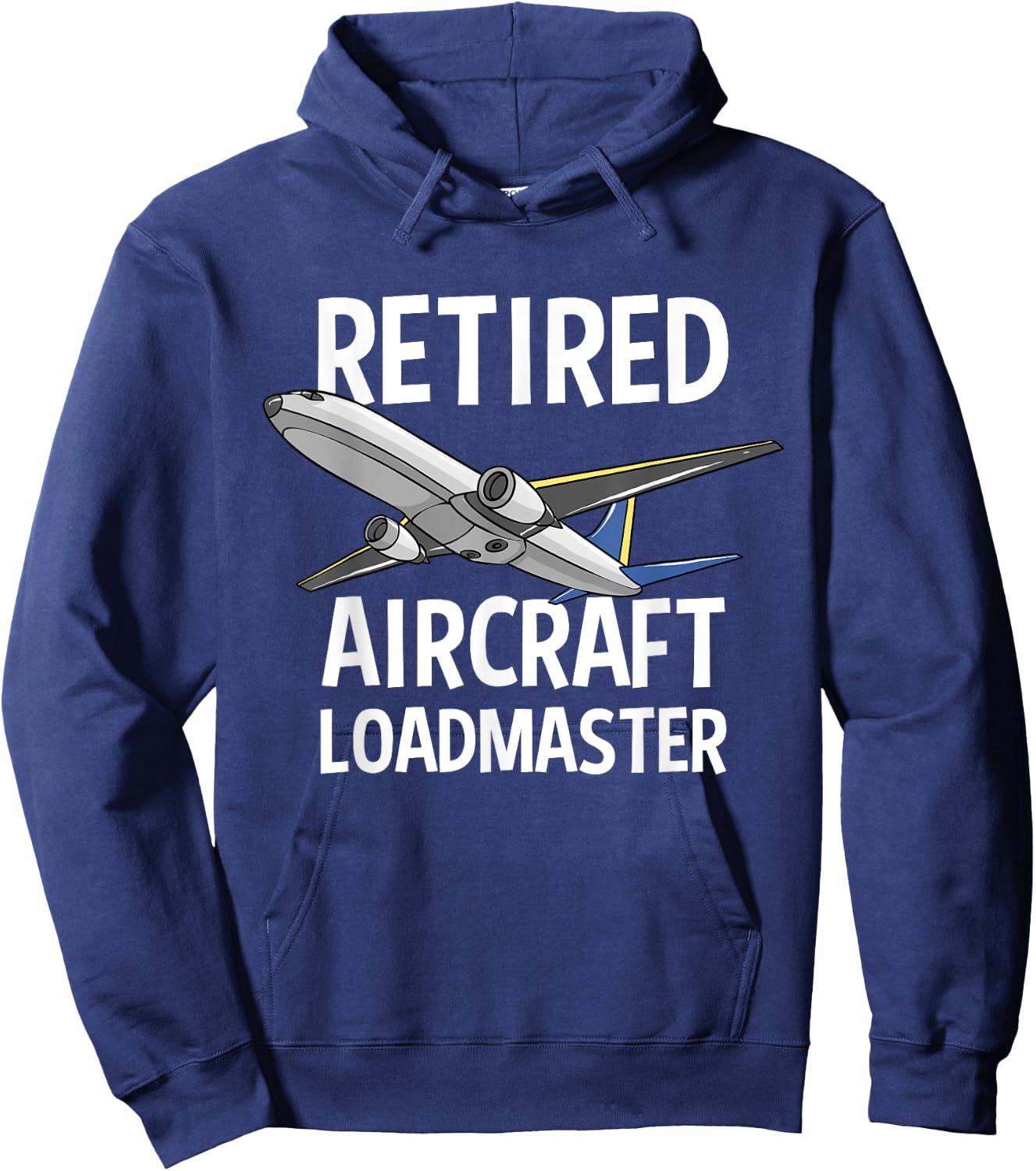 Retired Aircraft Loadmaster Jet Aviation Airliner Cargo Hoodie - Hoodie | Navy