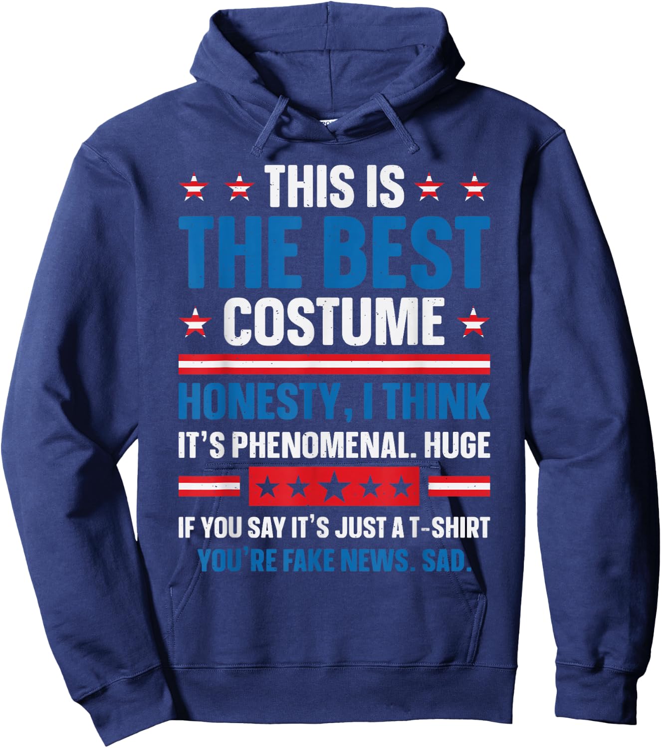 Best Donald Trump Best Trump Halloween Costume , black Hoodie - Hoodie | Navy