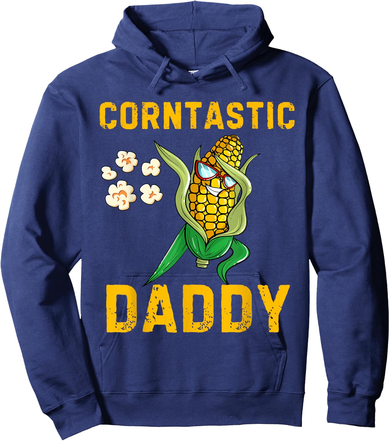 Corntastic Daddy Corn Lover Corn Costume Halloween Costume Hoodie - Hoodie | Navy