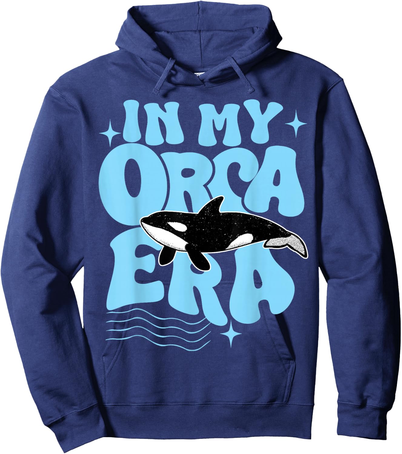 In my Orca Era Cute Orca T Girls Kids Orca Quote Hoodie - Hoodie | Navy