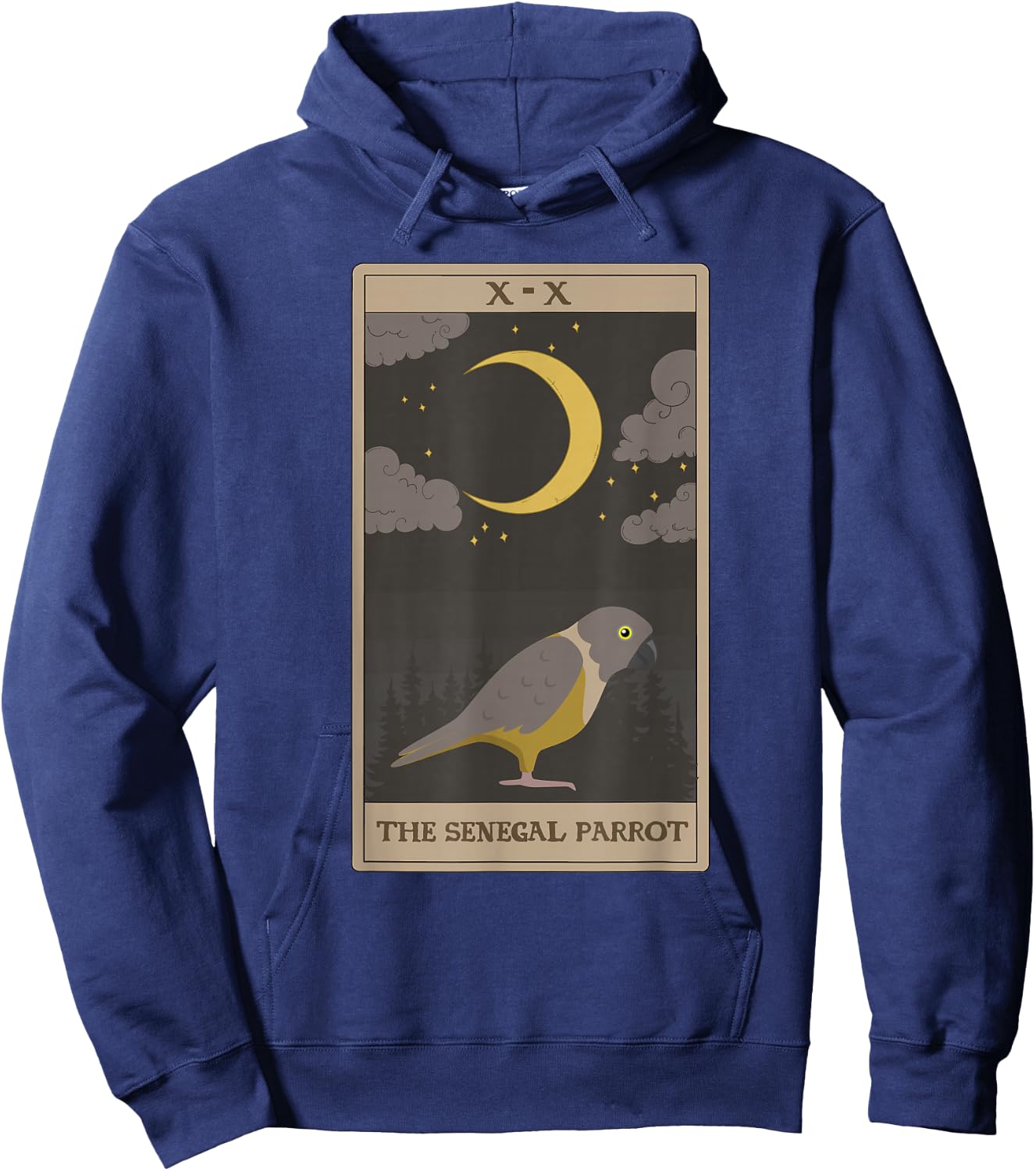 Senegal Parrot Cute Senegal Parrot Tarot Card Hoodie - Hoodie | Navy