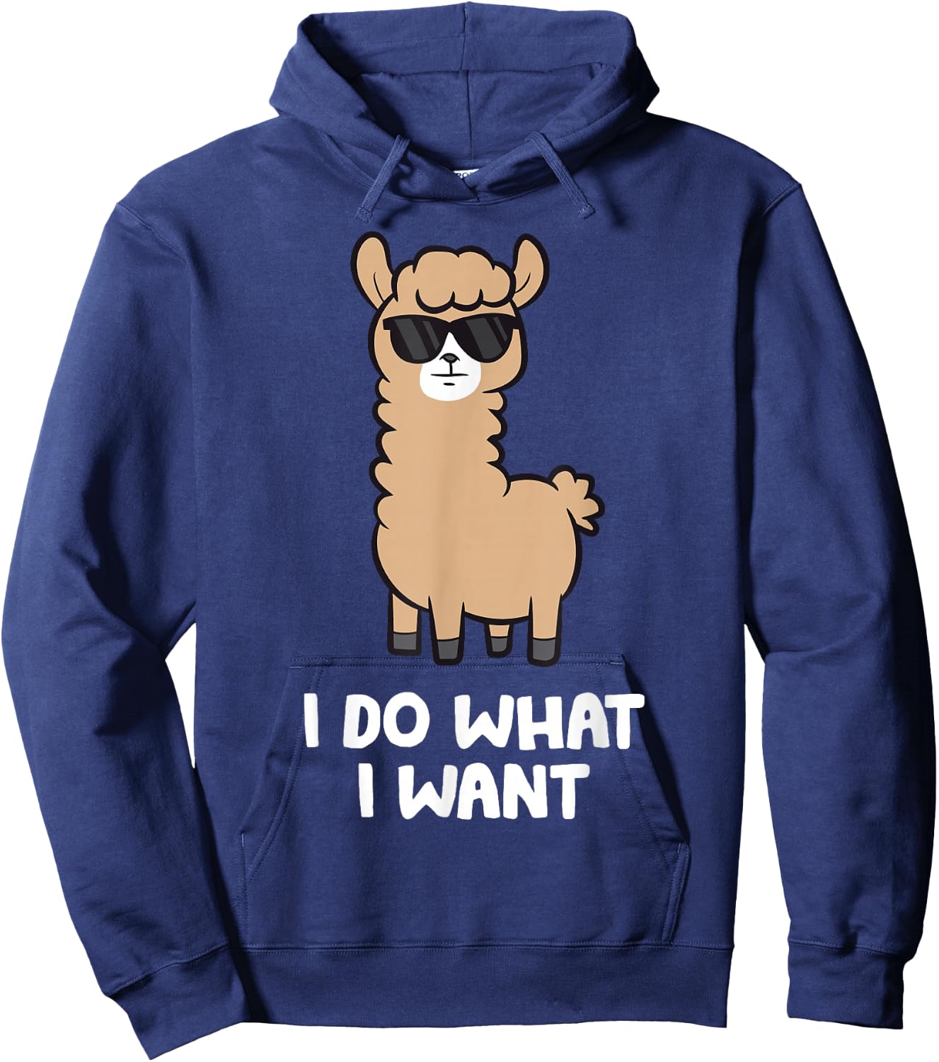 Alpaca - I Do What I Want Hoodie - Hoodie | Navy