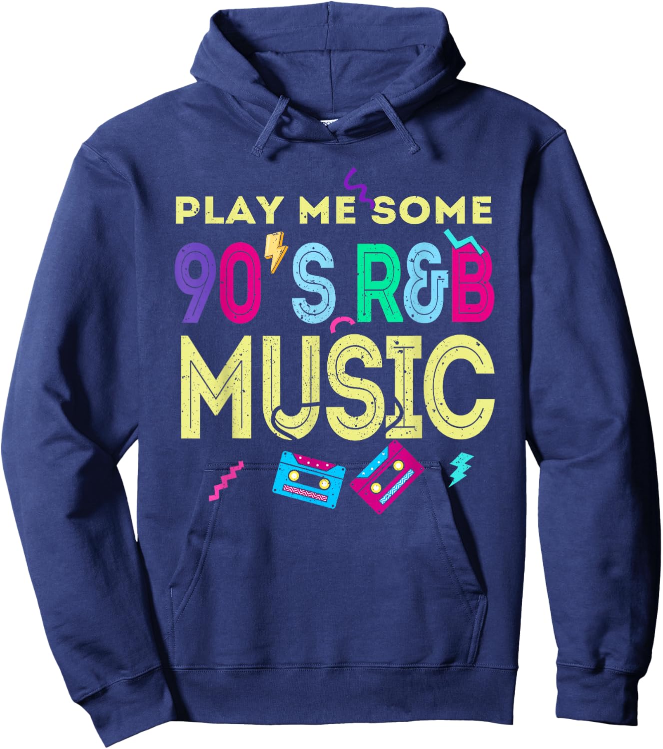 R&B Artist girls Vintage 90 s r and b graphic Hoodie - Hoodie | Navy