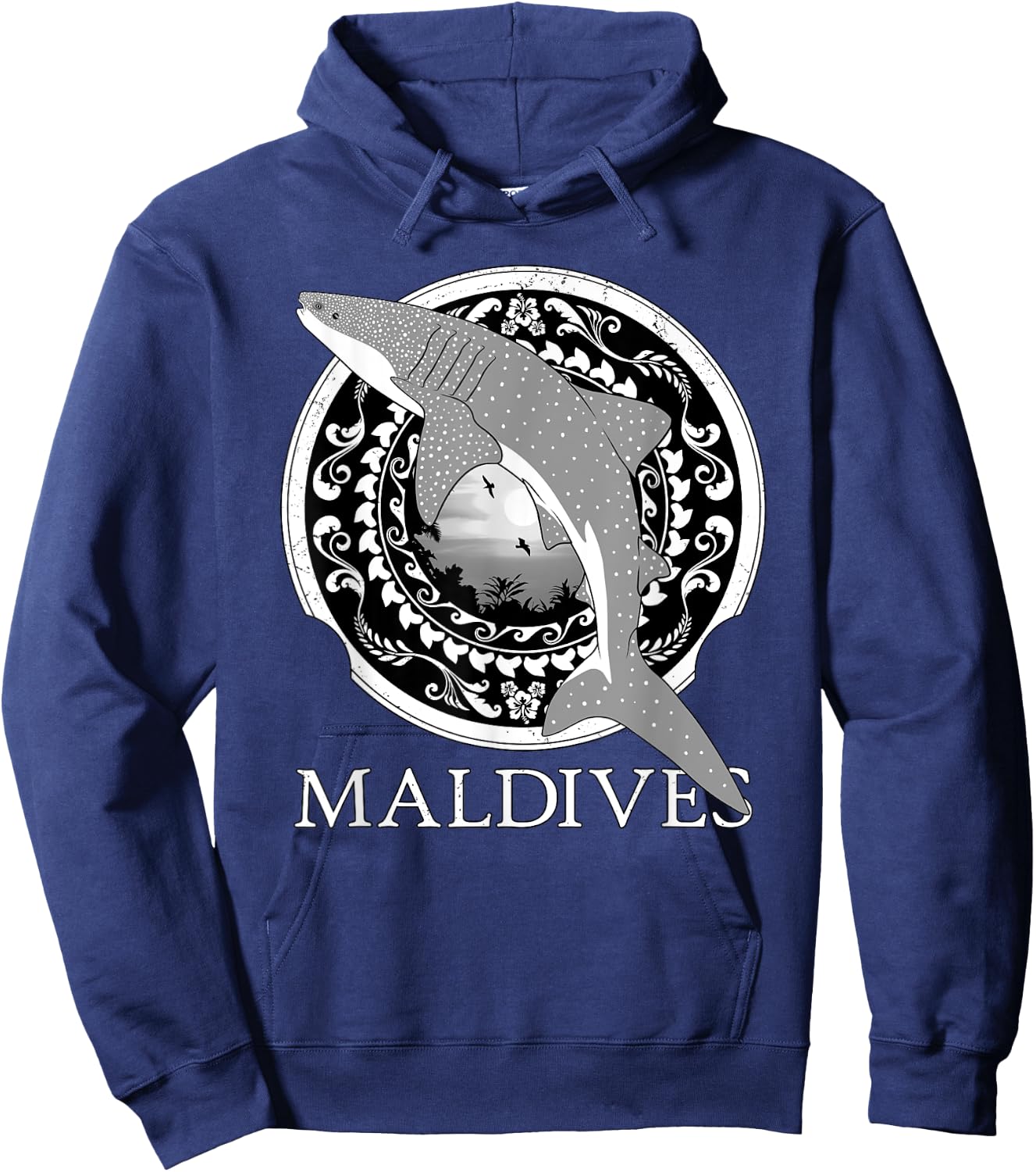 Walhai Republik der Malediven Hoodie - Hoodie | Navy