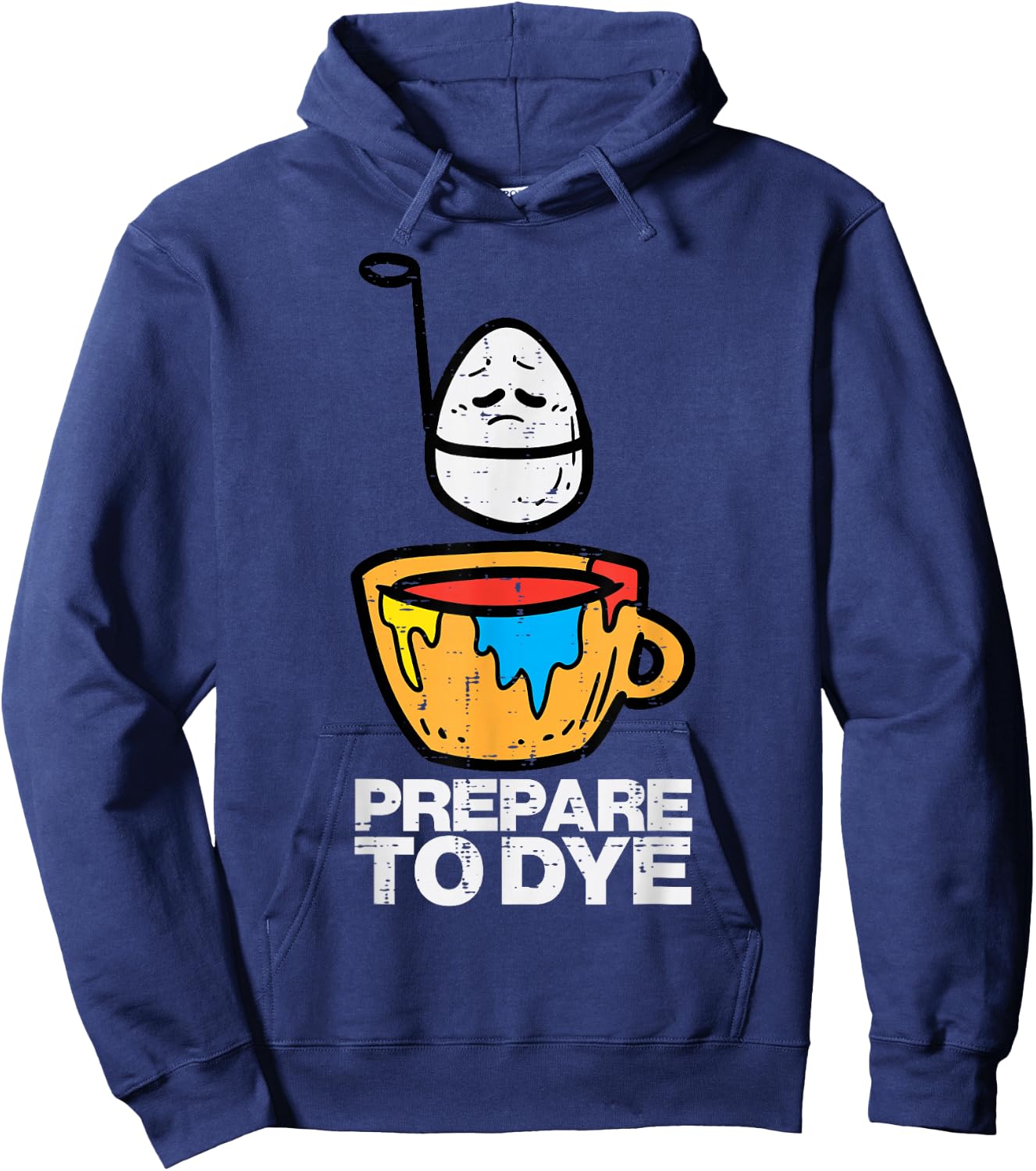 Prepare to Dye" Easter Egg Hunt , Women & Kids - Classic Fit, Black Hoodie - Hoodie | Navy
