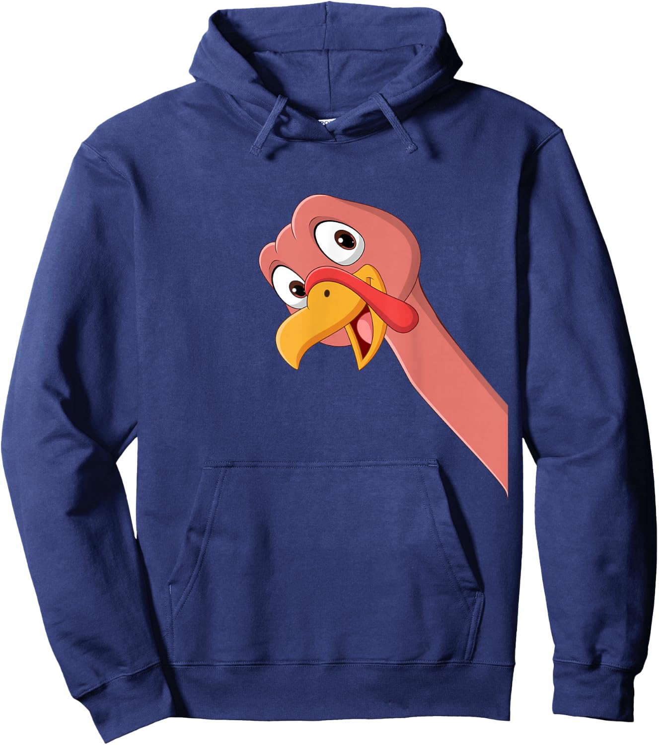Turkey Thanksgiving Day Men Women Boys Girls Funny Turkey Hoodie - Hoodie | Navy