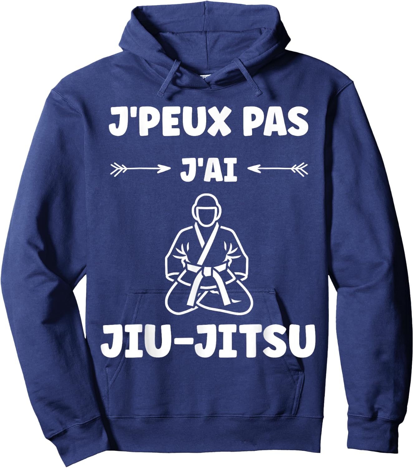 I Can't I Have Jiu Jitsu Japanese Sport Humor Jiu Jitsu Hoodie - Hoodie | Navy