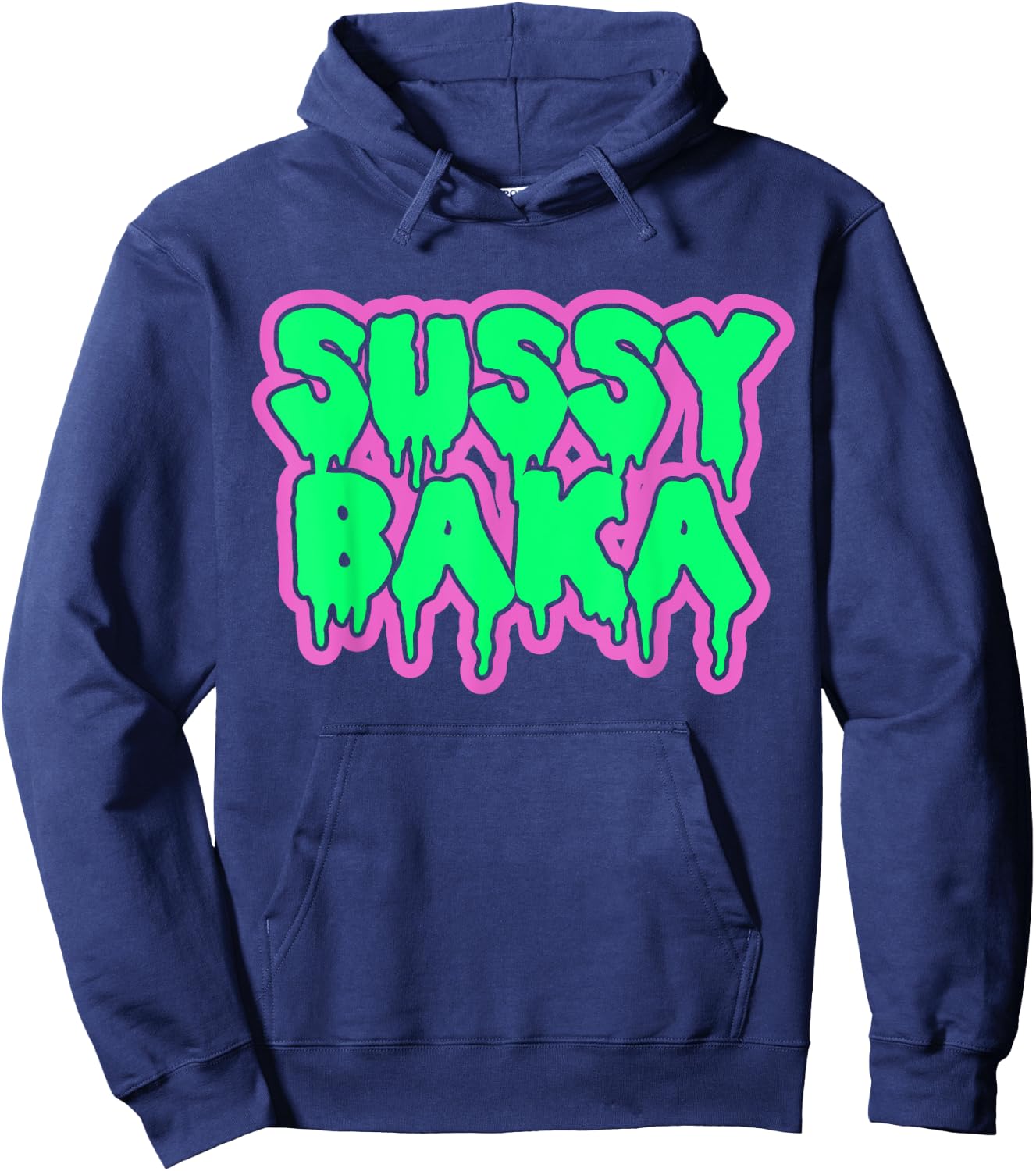 Funny Meme Sussy Baka Hoodie - Hoodie | Navy