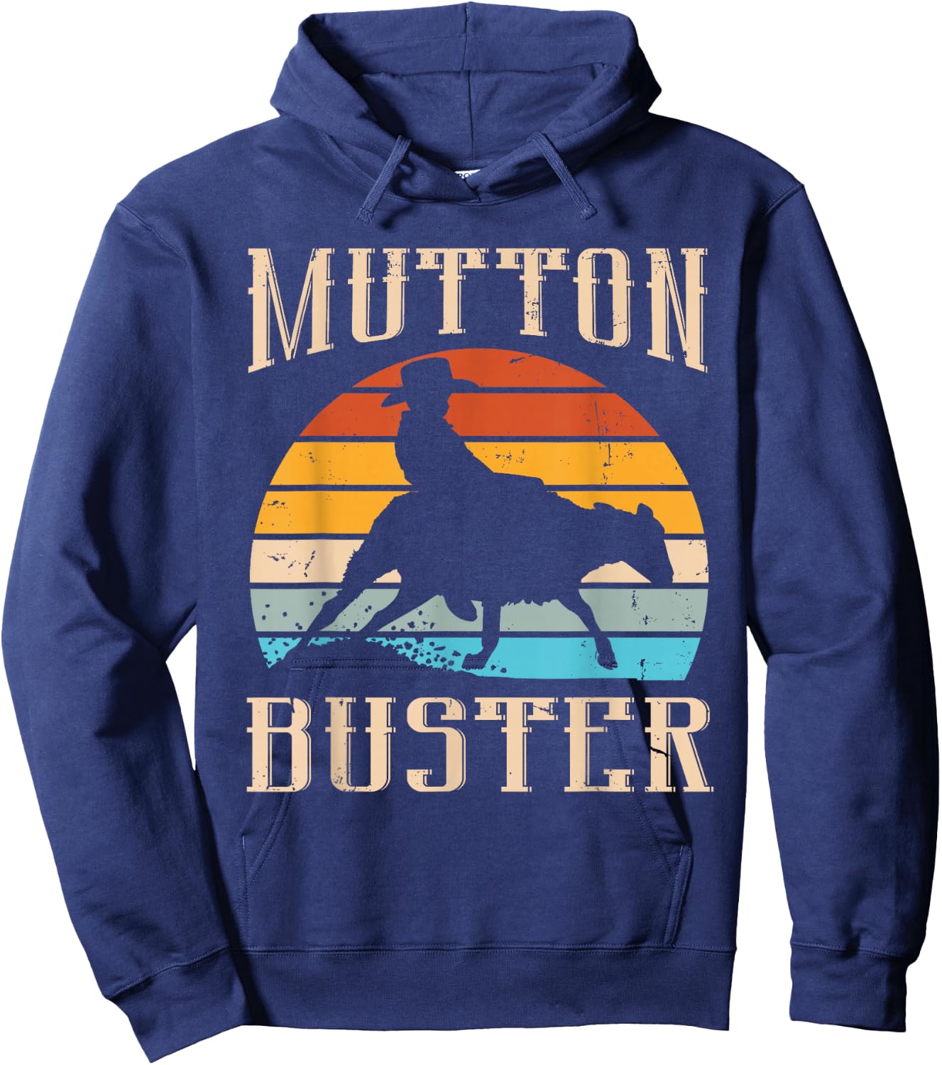 Mutton Buster Design for a Mutton Buster Hoodie - Hoodie | Navy