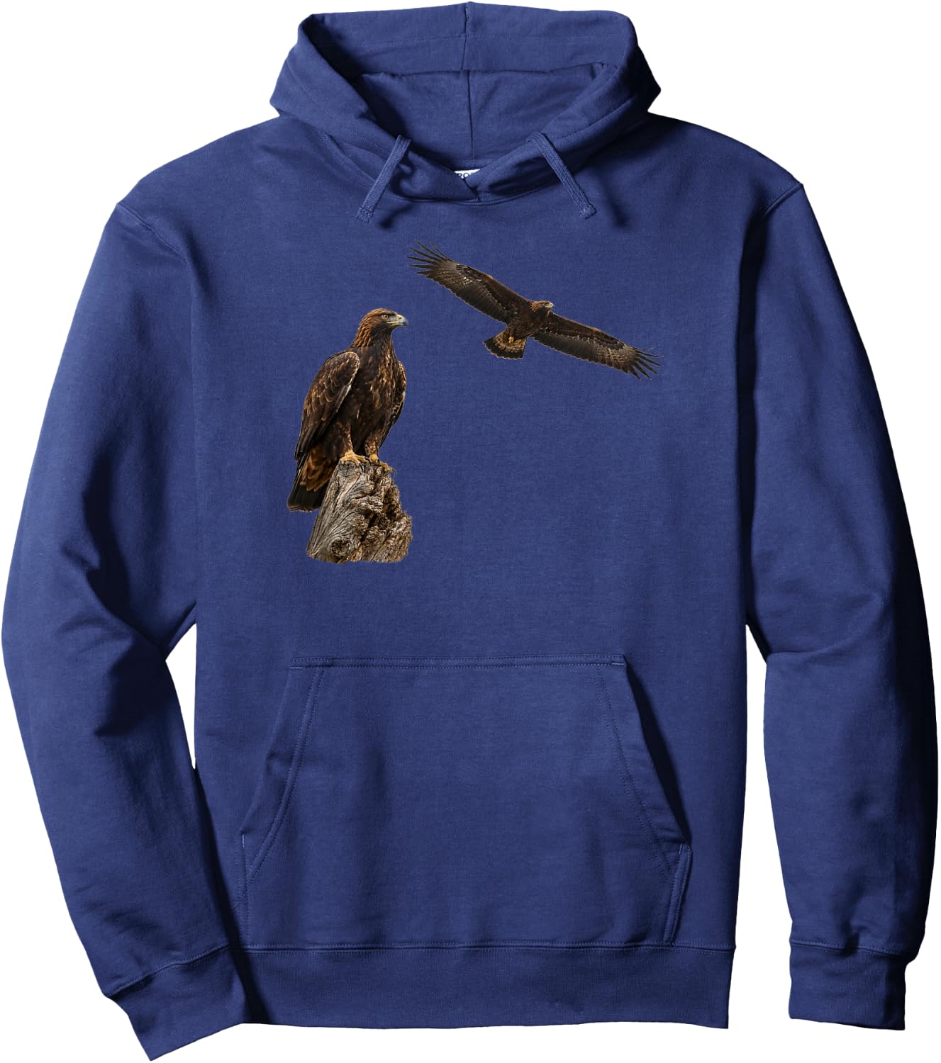 Bird Series. Golden Eagle. Hoodie - Hoodie | Navy