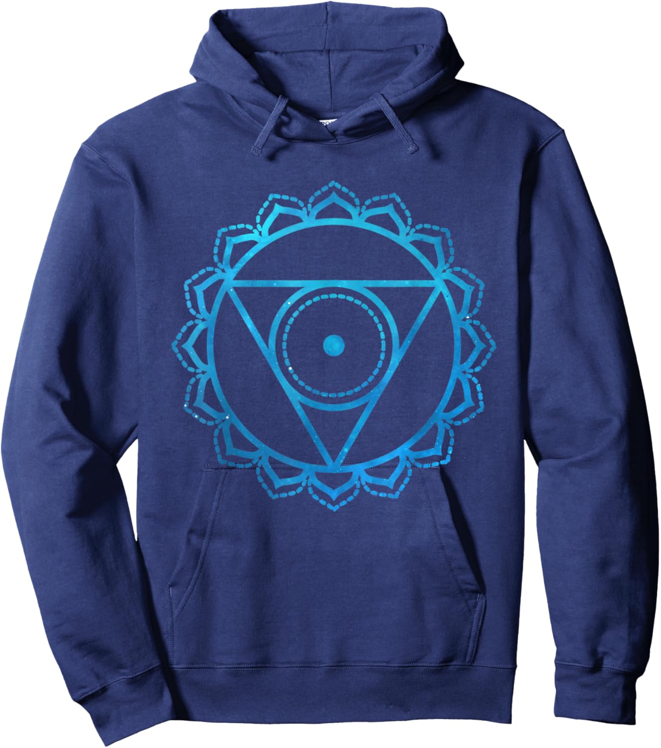 Throat Chakra Vishuddha 5th Chakra Yoga Gift Hoodie - Hoodie | Navy
