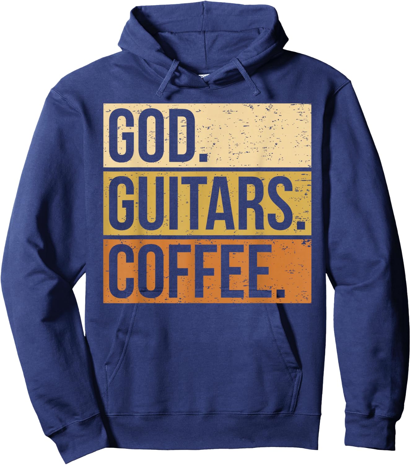 Guitar Player Guitarist I God Guitar Coffee Hoodie - Hoodie | Navy