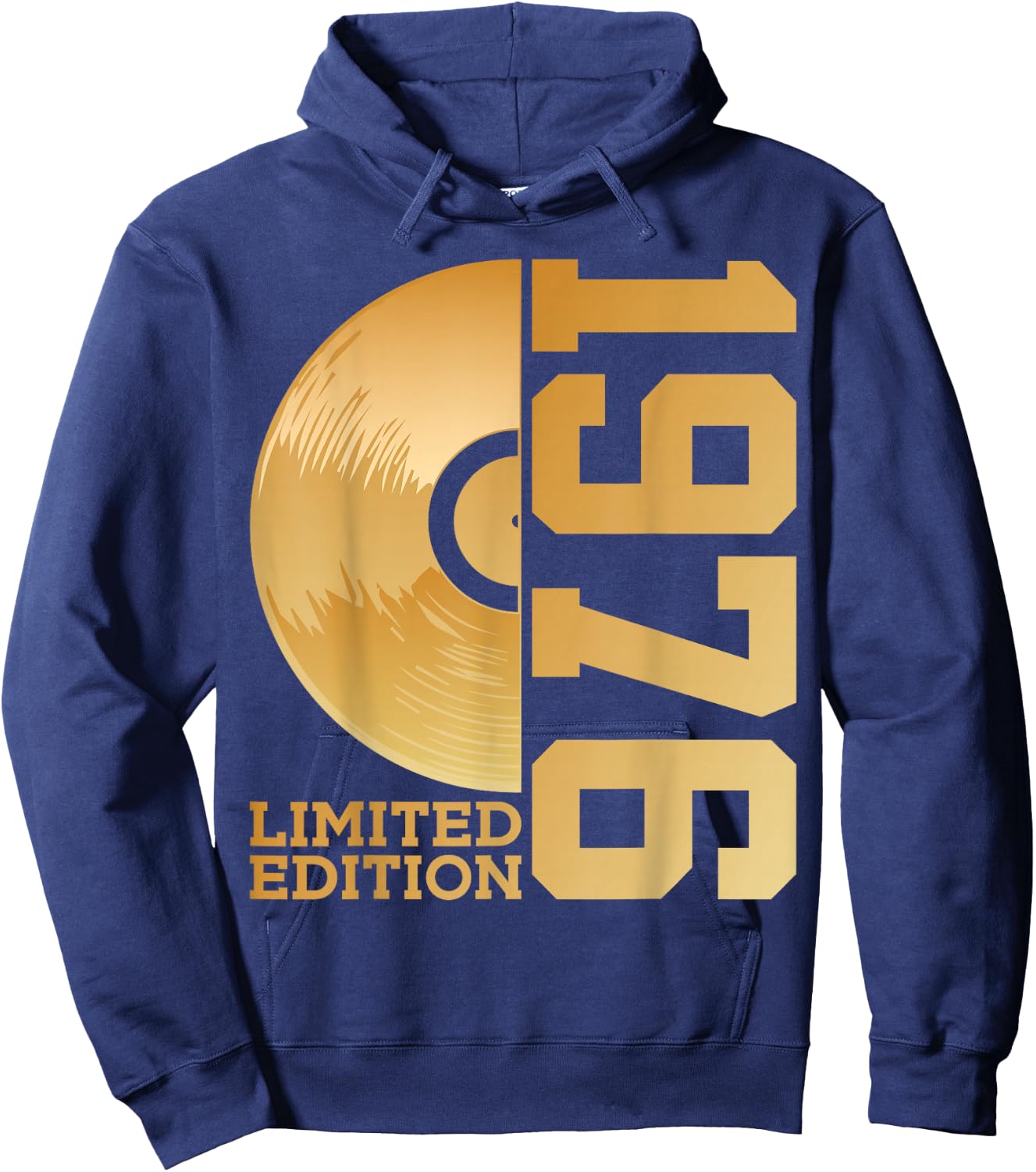Vinyl 50. Geburtstag Dj Schallplatte Limited Edition 1976 Hoodie - Hoodie | Navy