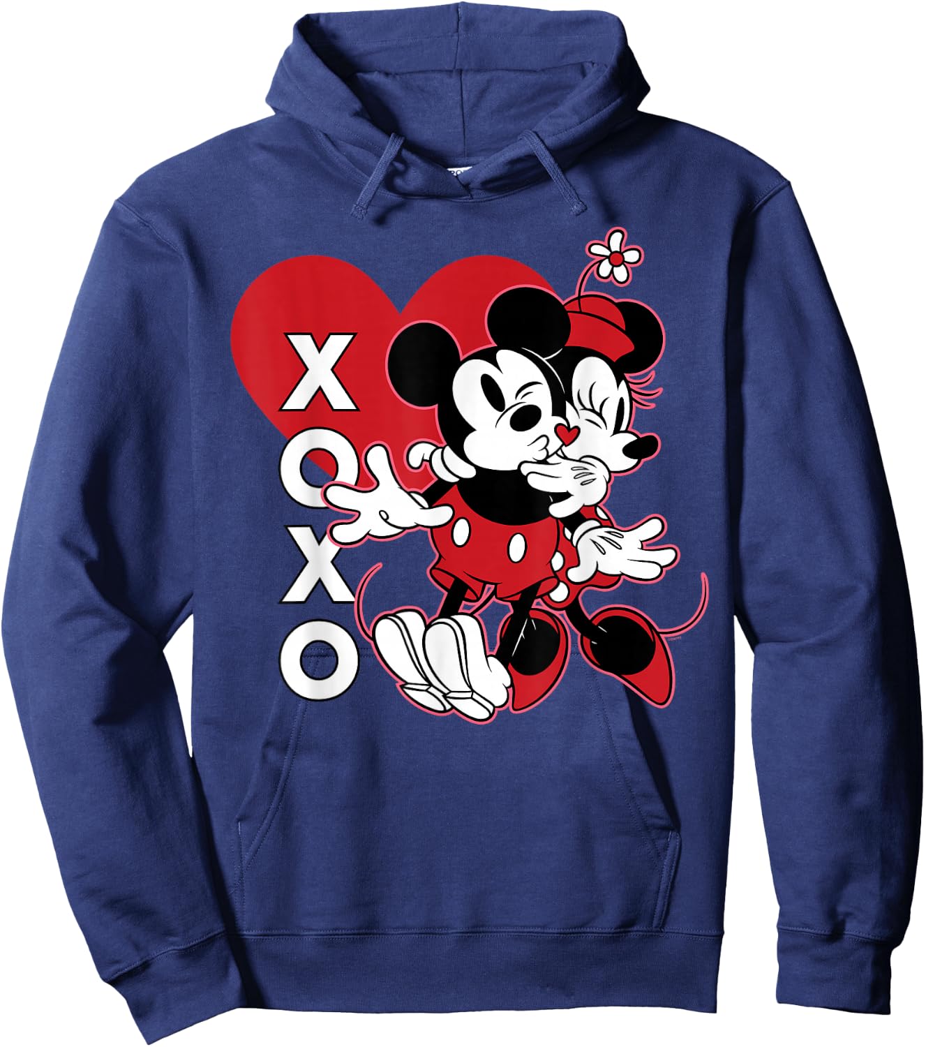 Disney Mickey & Minnie XOXO Valentine’s Day Hugs and Kisses Hoodie - Hoodie | Navy