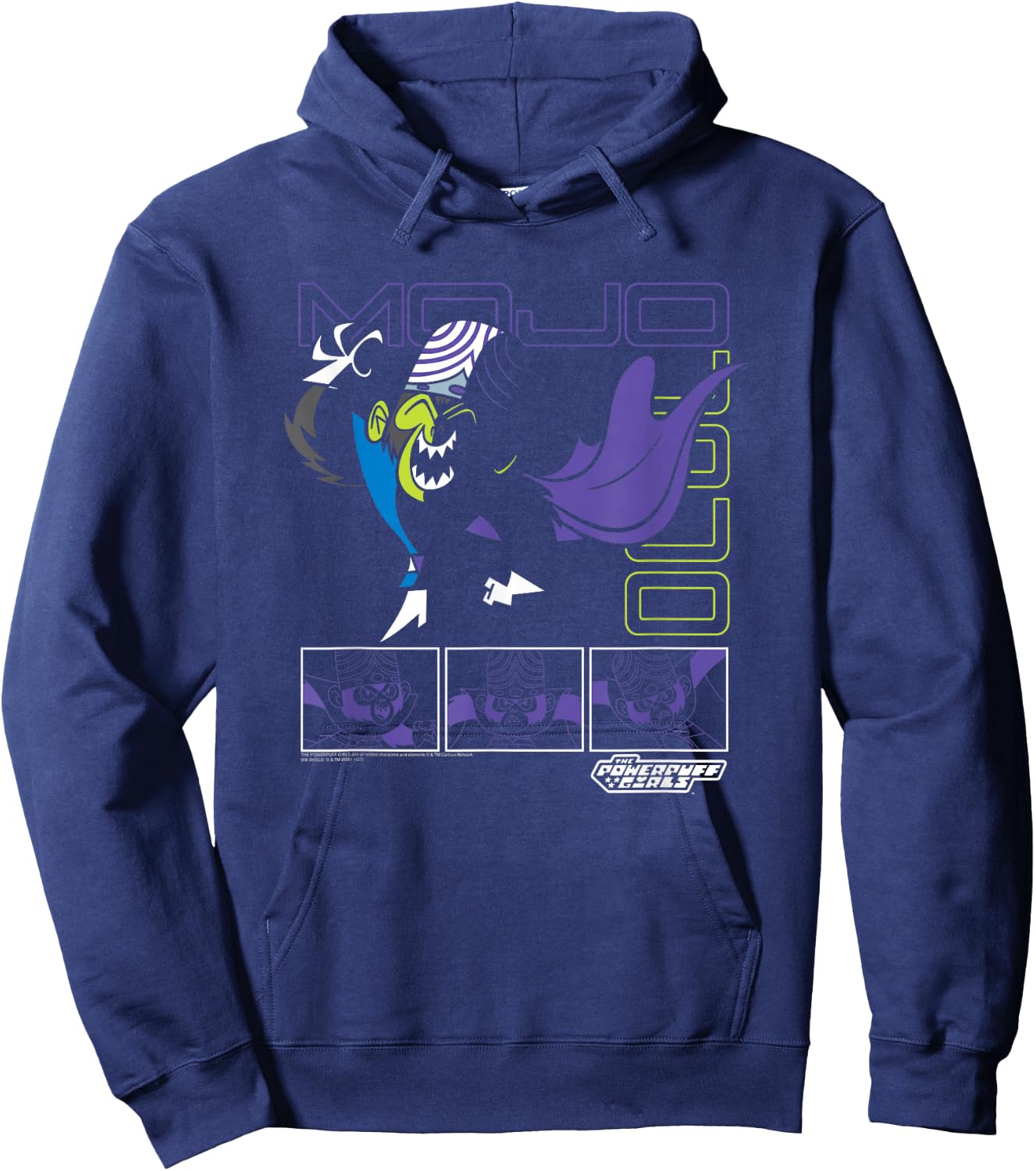 Powerpuff Girls Mojo JoJo Mad Scientist Cute Cartoon Hoodie - Hoodie | Navy