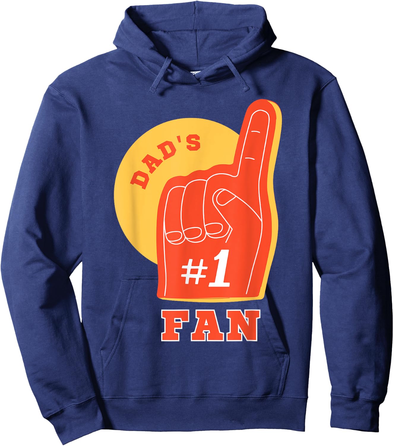 Dad’s #1 Fan | Father’s Day For Kids Toddler Boy Girl Hoodie - Hoodie | Navy