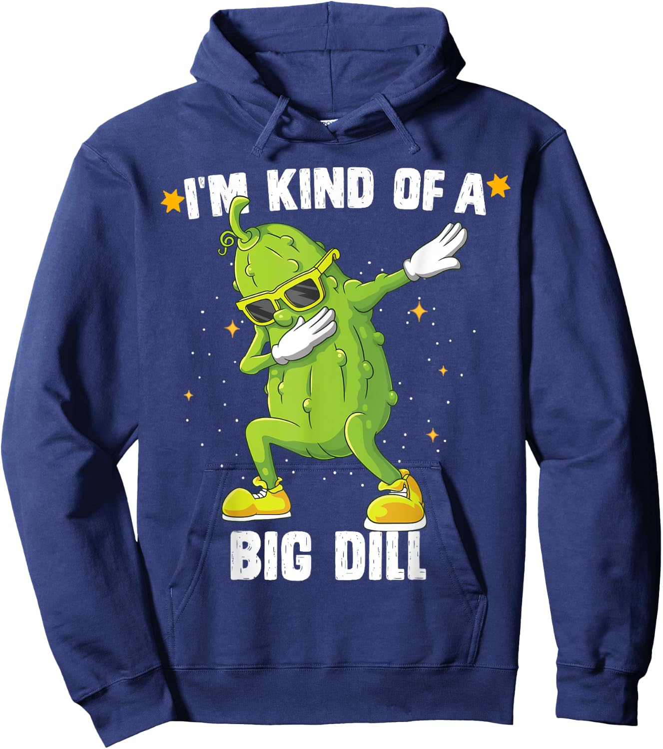 I'm Kind Of Big Dill Pickle Dabbing Halloween Cucumber Hoodie - Hoodie | Navy