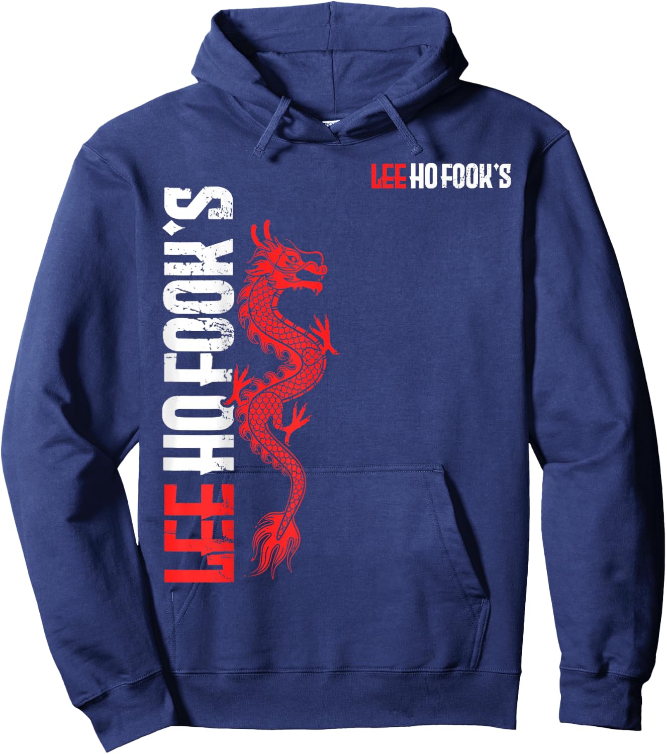 Vintage Lee Ho Fooks Chinese Restaurant China Dragon Hoodie - Hoodie | Navy