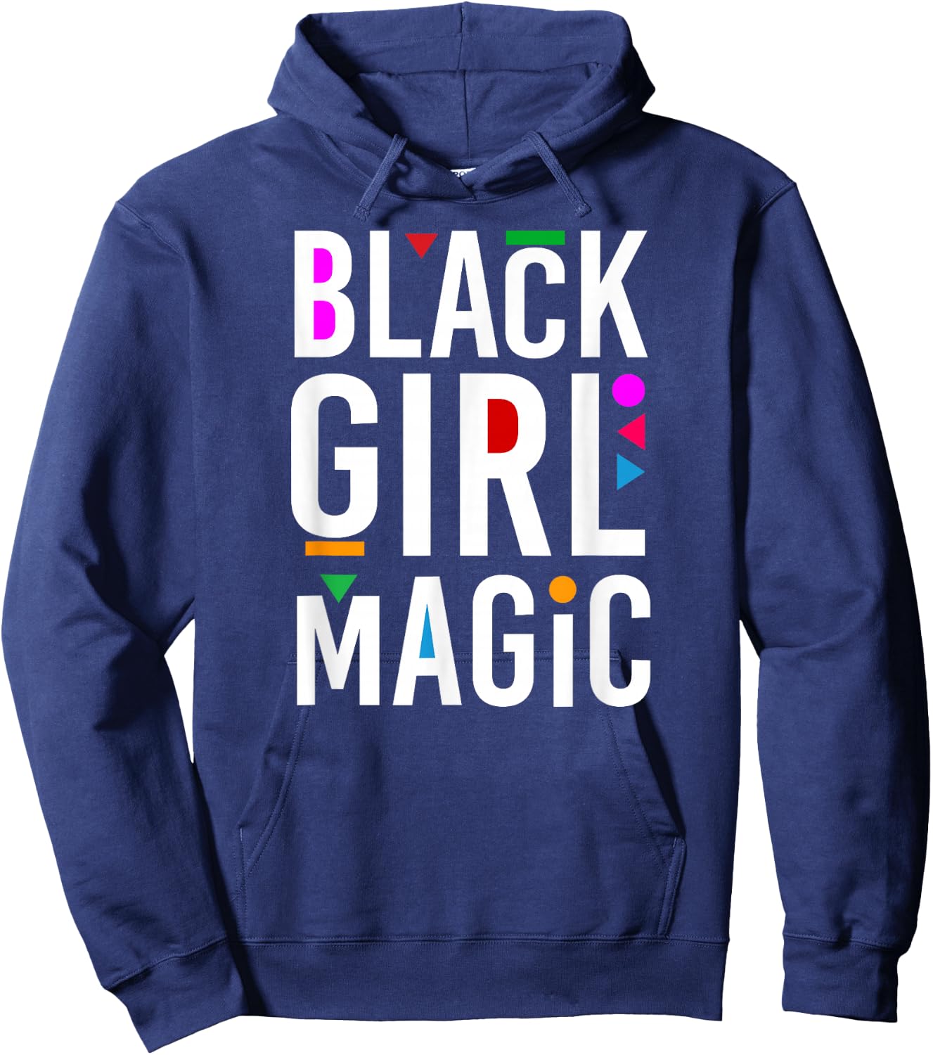 Black Girl Pride Magic Word Art Hoodie - Hoodie | Navy