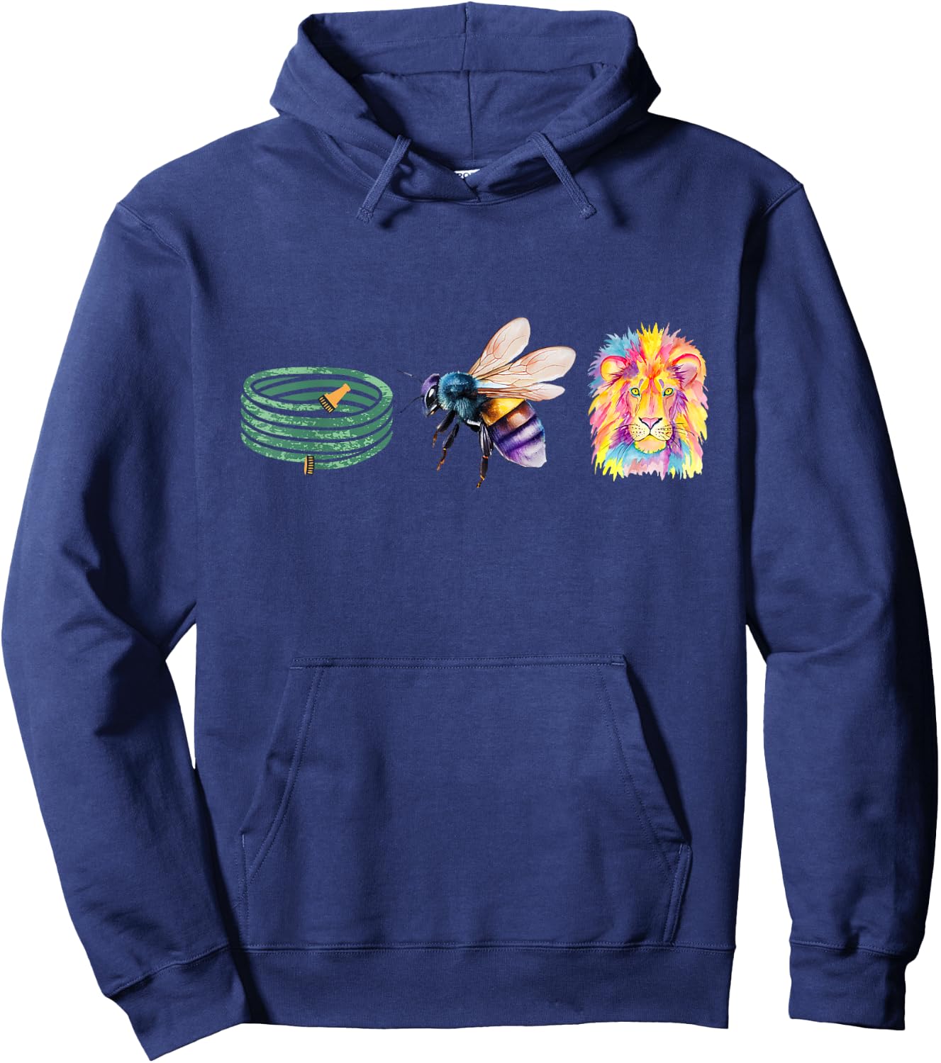 Hose Bee Lion Funny meme icons Hoes Be Lying Hoodie - Hoodie | Navy