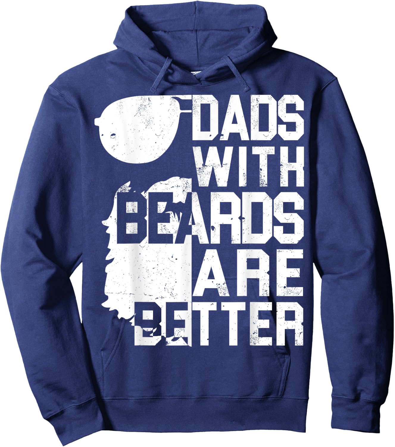 Dads With Beards Are Better Shirt - Funny Father's Day Gift Hoodie - Hoodie | Navy