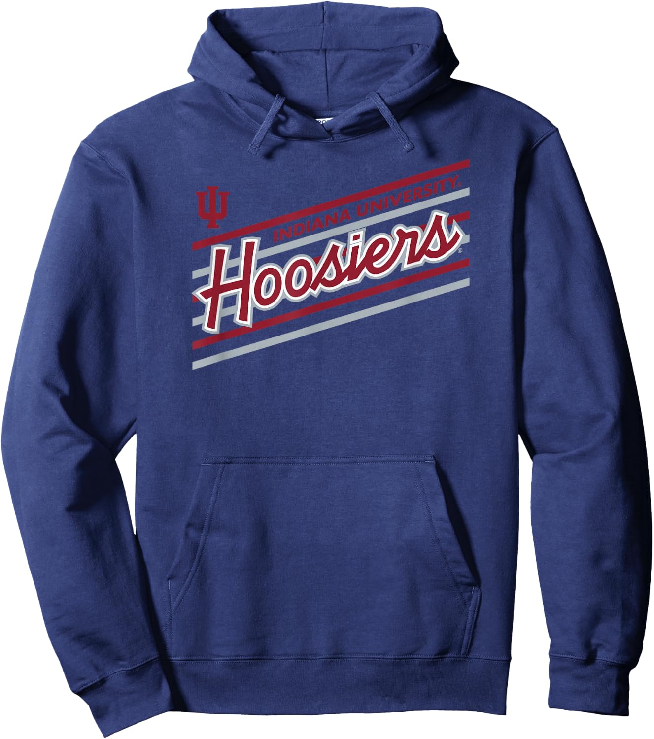 Indiana Hoosiers Retro Performer Black Officially Licensed Hoodie - Hoodie | Navy