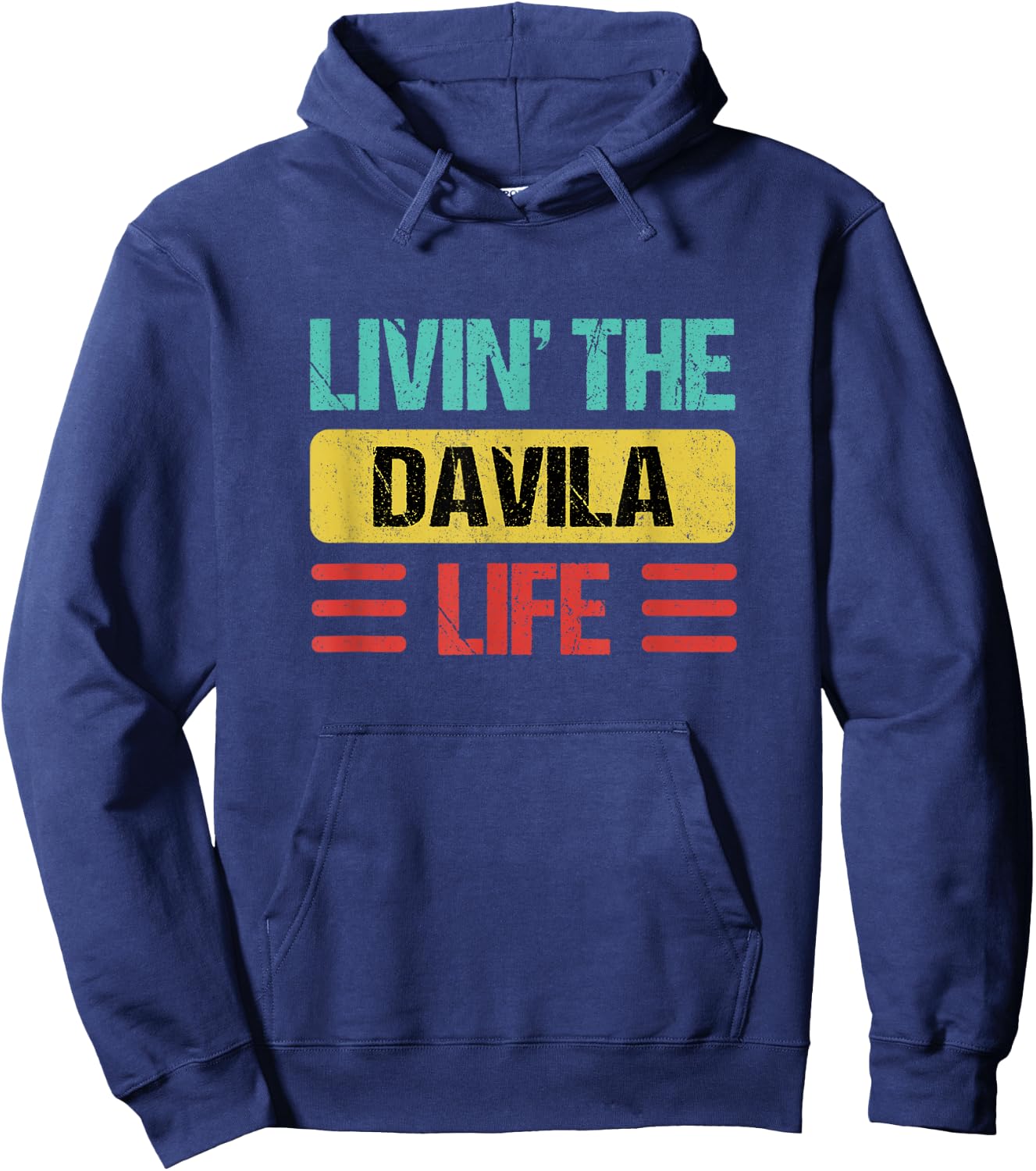 Davila Name Hoodie - Hoodie | Navy