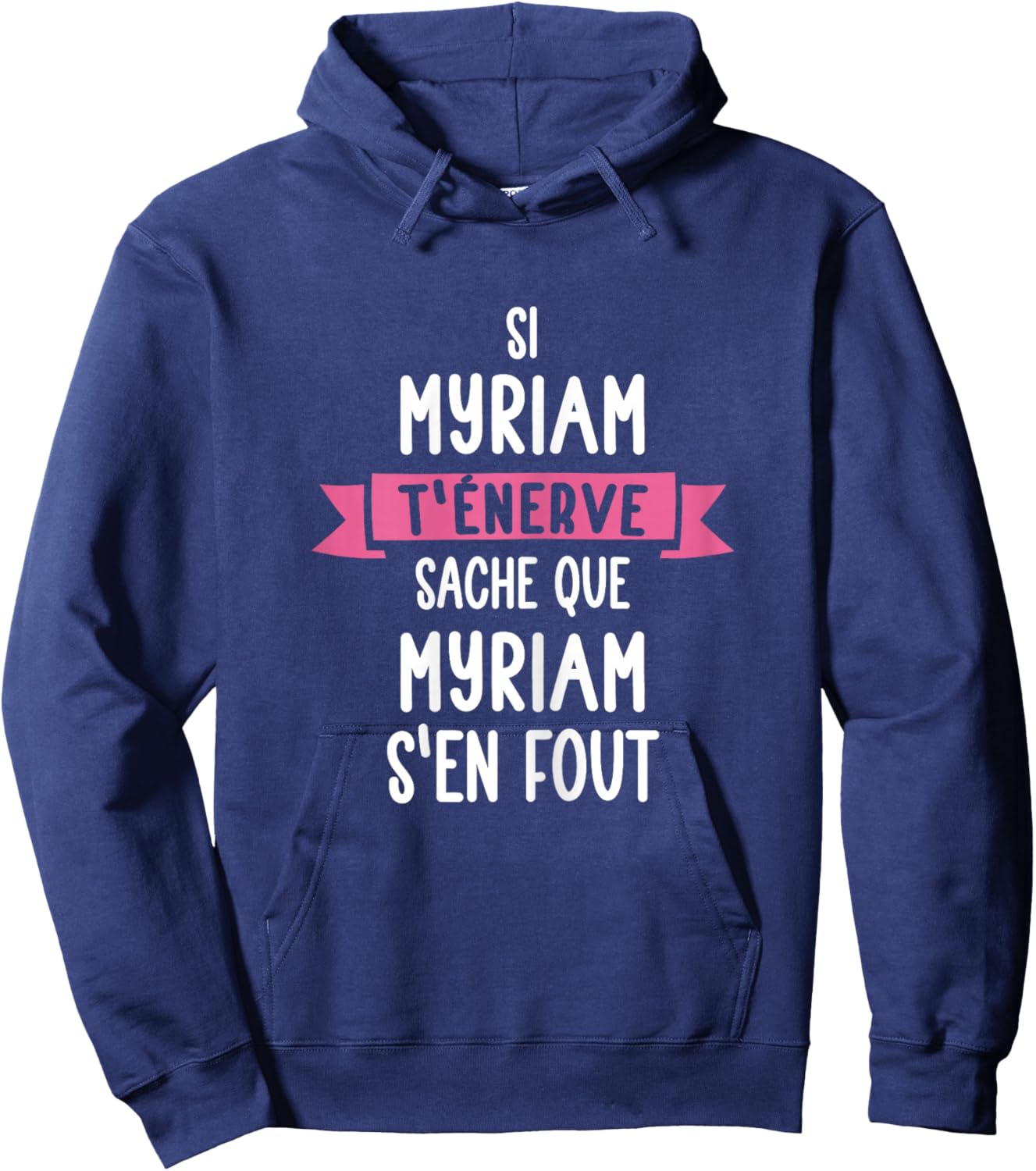Gift Woman Humour Name Personalised Myriam , Black, Female X-Small Hoodie - Hoodie | Navy