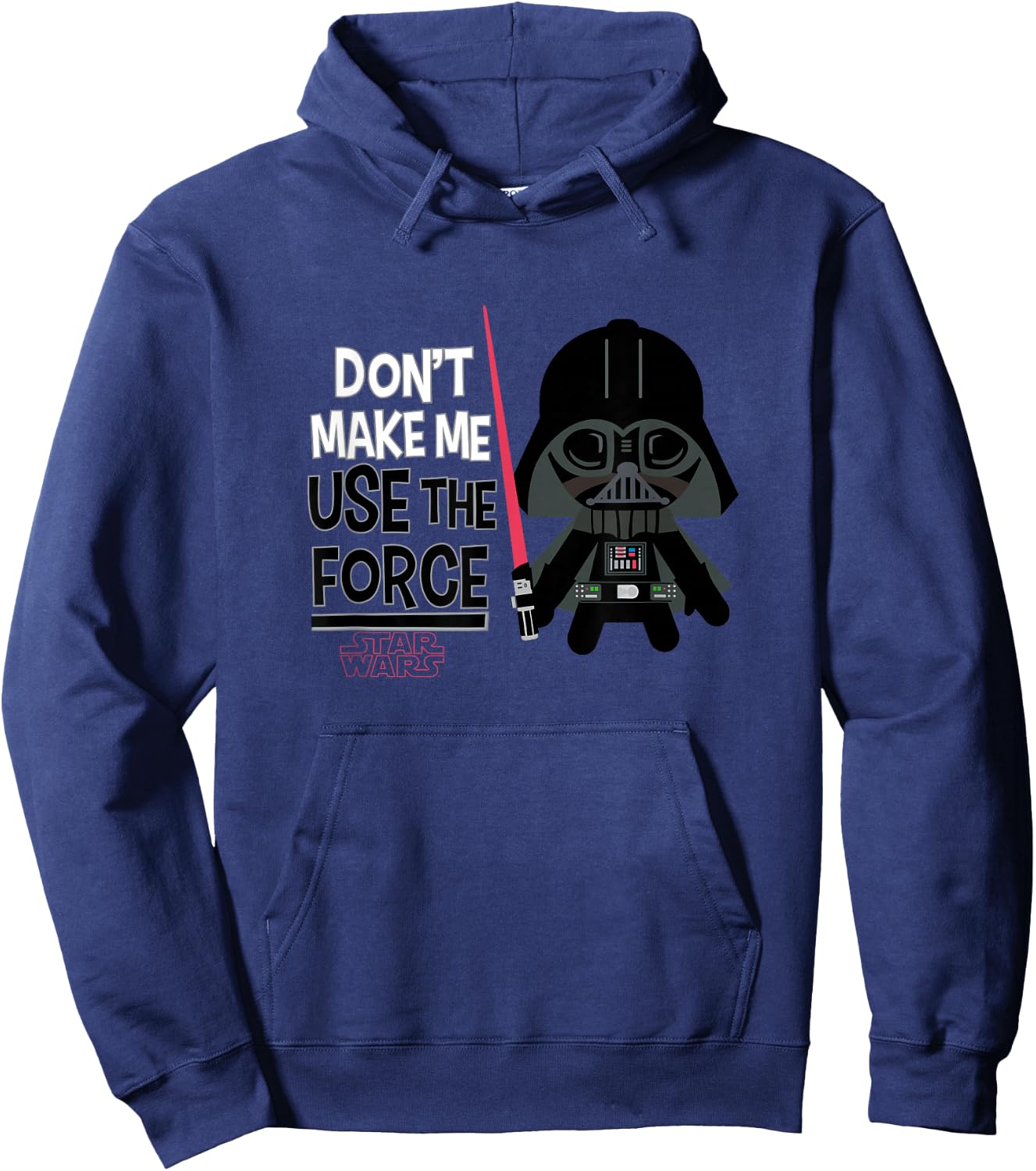 Star Wars Darth Vader Chibi Don't Make Me Use The Force Cute Hoodie - Hoodie | Navy