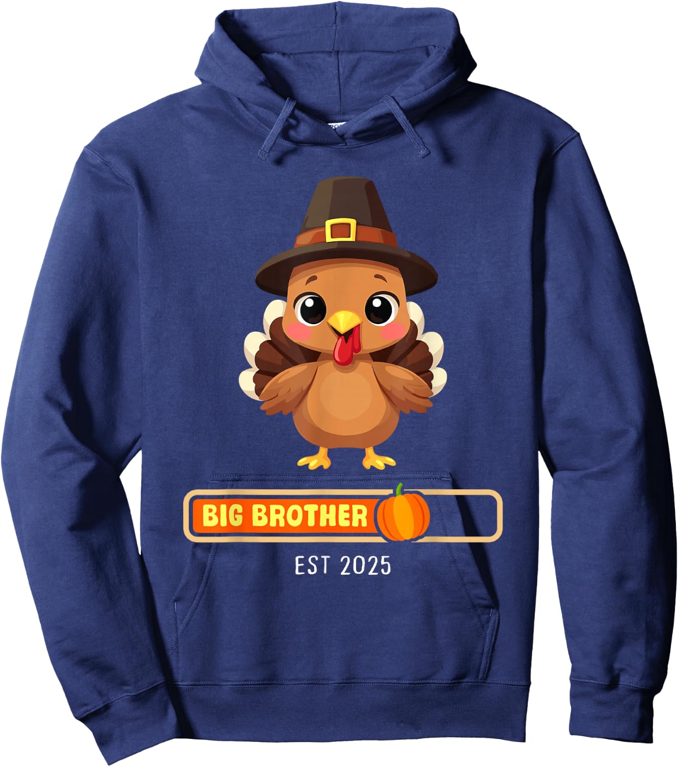Big Brother 2025 Turkey Thanksgiving Pregnancy announcement Hoodie - Hoodie | Navy