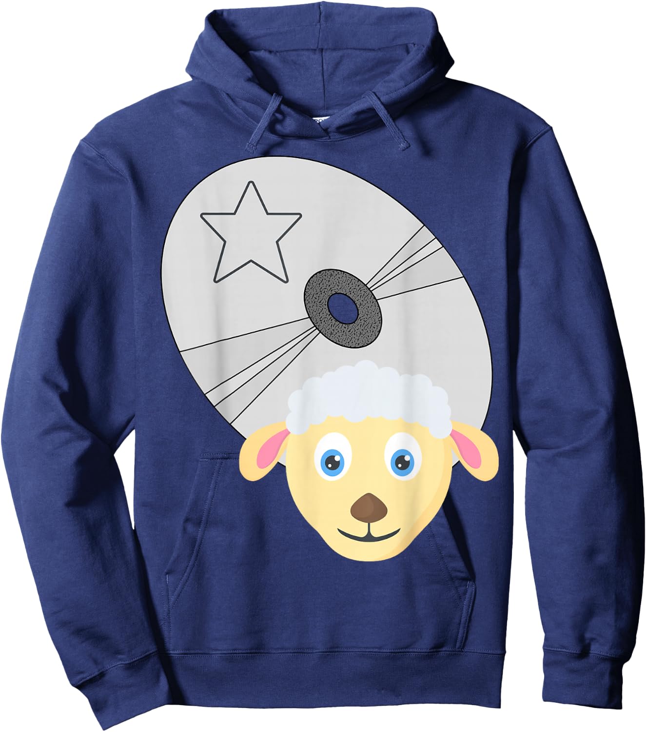 Funny cd vintage lamb Hoodie - Hoodie | Navy