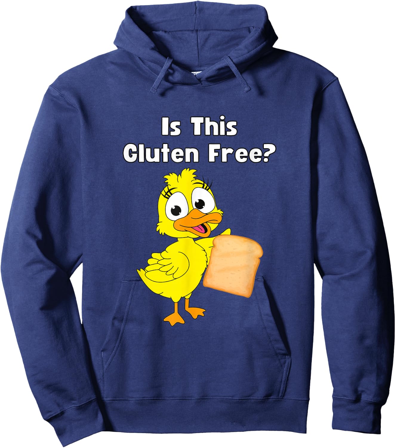 Funny Duck - is This Gluten Free Hoodie - Hoodie | Navy