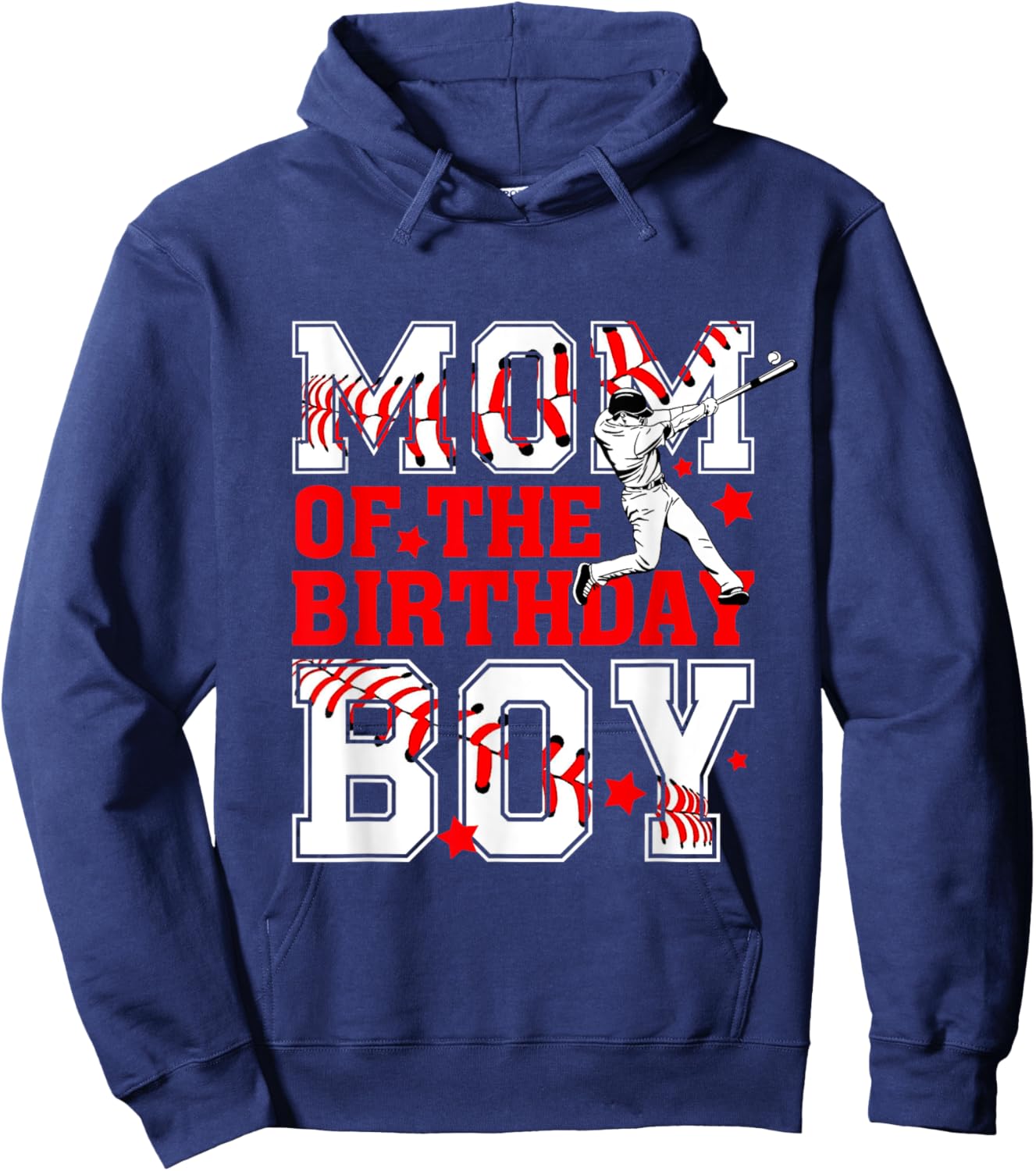 Mom And Dad Birthday Boy Son Baseball Lovers Family Matching Hoodie - Hoodie | Navy