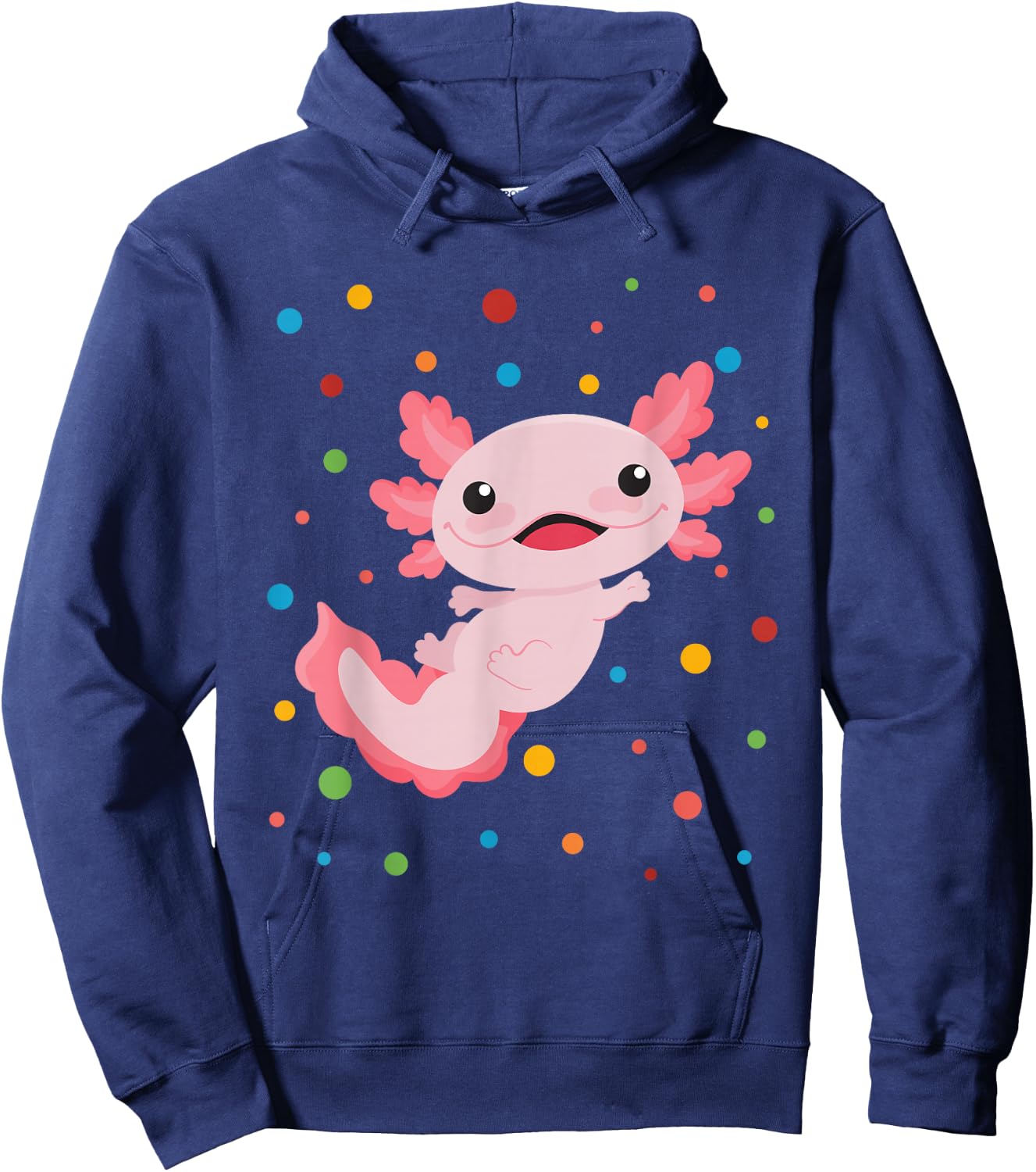 Dot Day Shirt Polka Dots Axolotl Kids Boys Girls Youths Hoodie - Hoodie | Navy