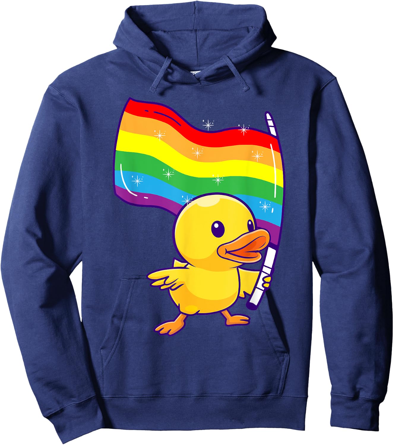 Pride Parade Duck Maskottchen Lesben Gay CSD Party Wear LGBT Hoodie - Hoodie | Navy