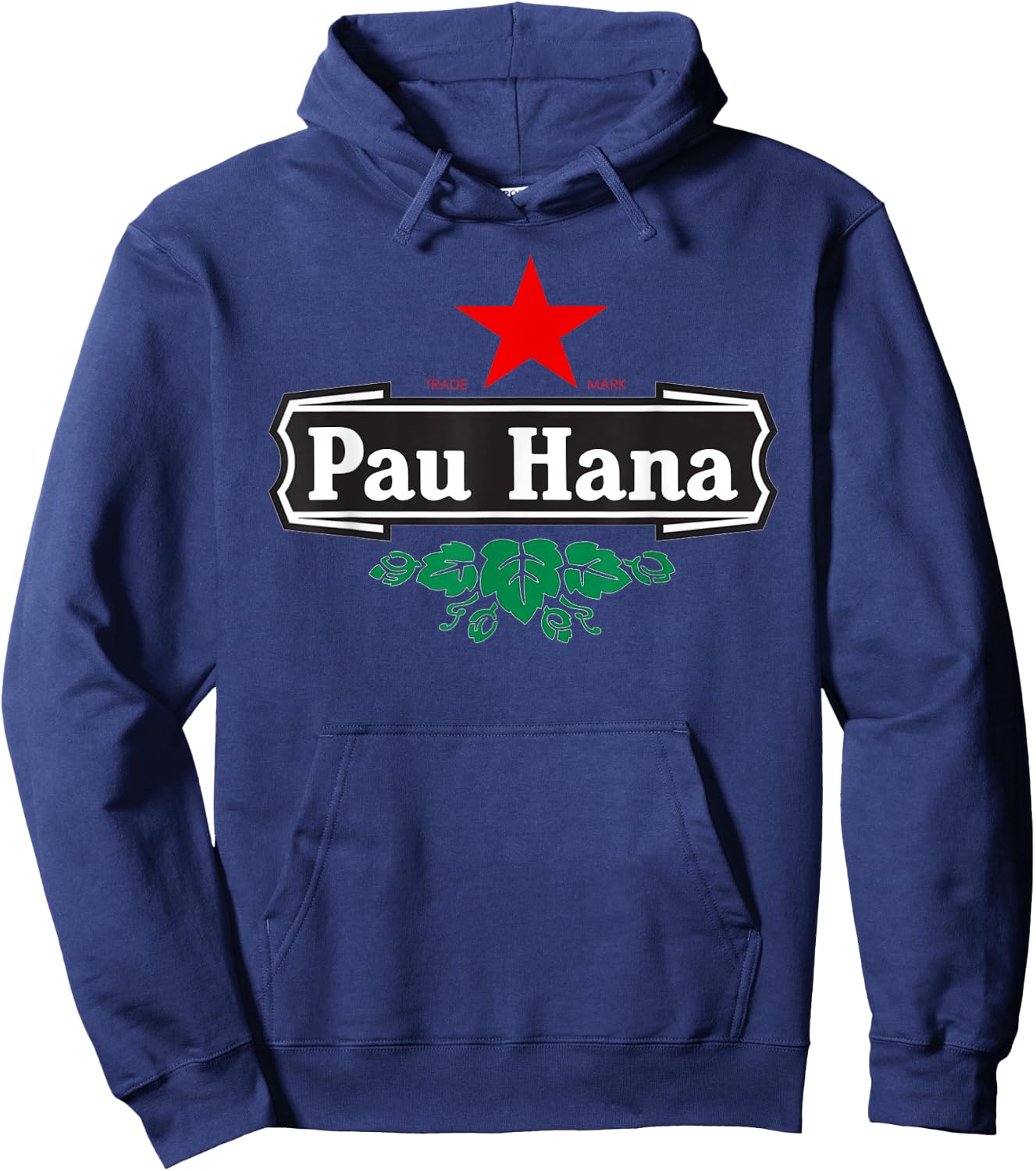 Pau Hana Local Pidgin Slang Hawaii Shirt Hoodie - Hoodie | Navy