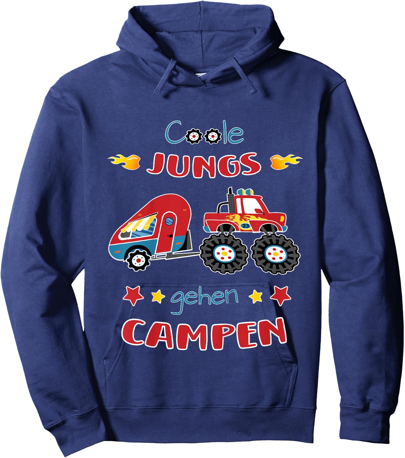 Camping Monster Truck - Coole Jungs gehen campen Jungen Hoodie - Hoodie | Navy