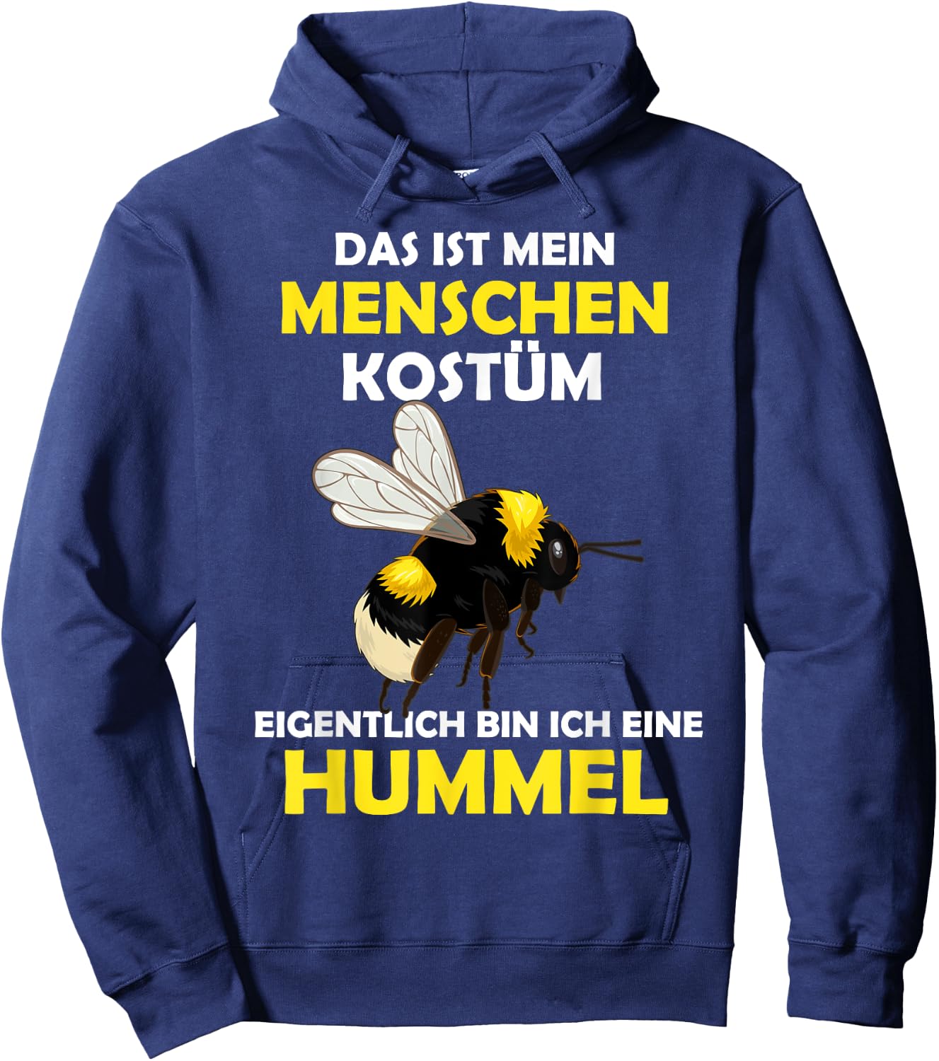 Hummel Carnival Costume Helau Fancy Dress Human Costume , black Hoodie - Hoodie | Navy