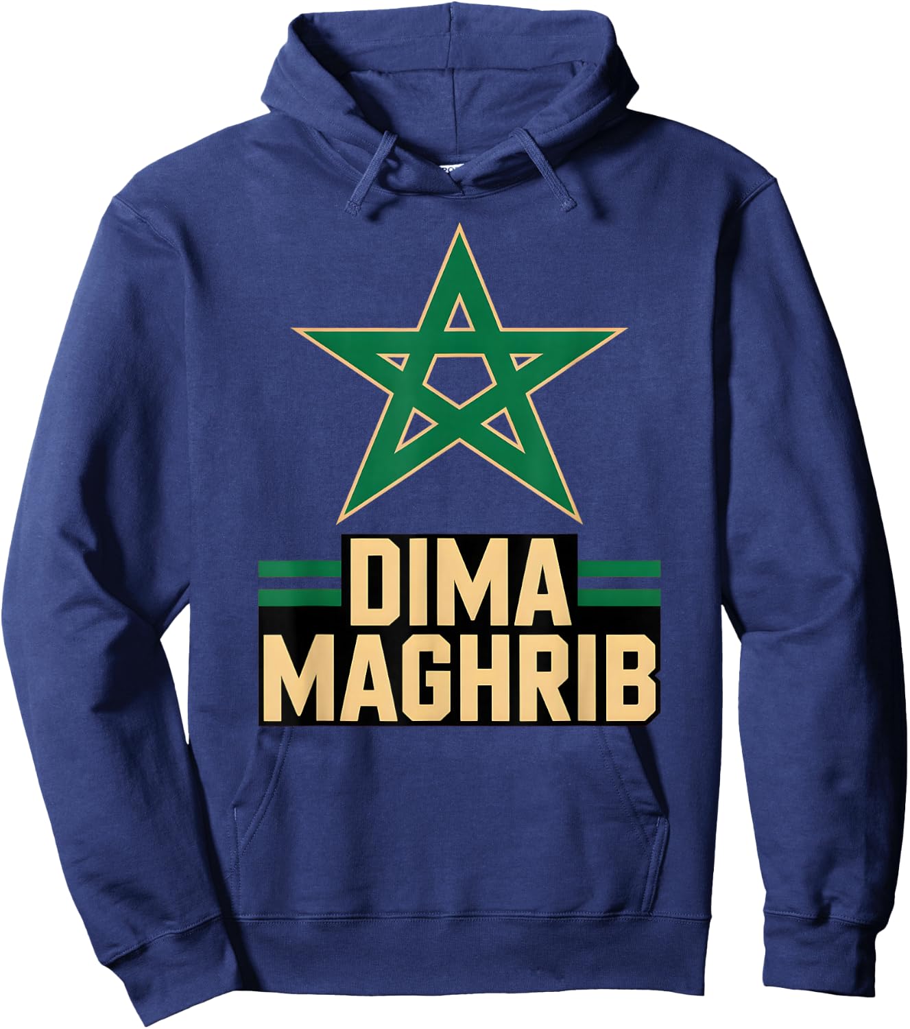 Drapeau du Maghreb Classique du Maroc Cheer Country Jour de Jeu préféré Hoodie - Hoodie | Navy