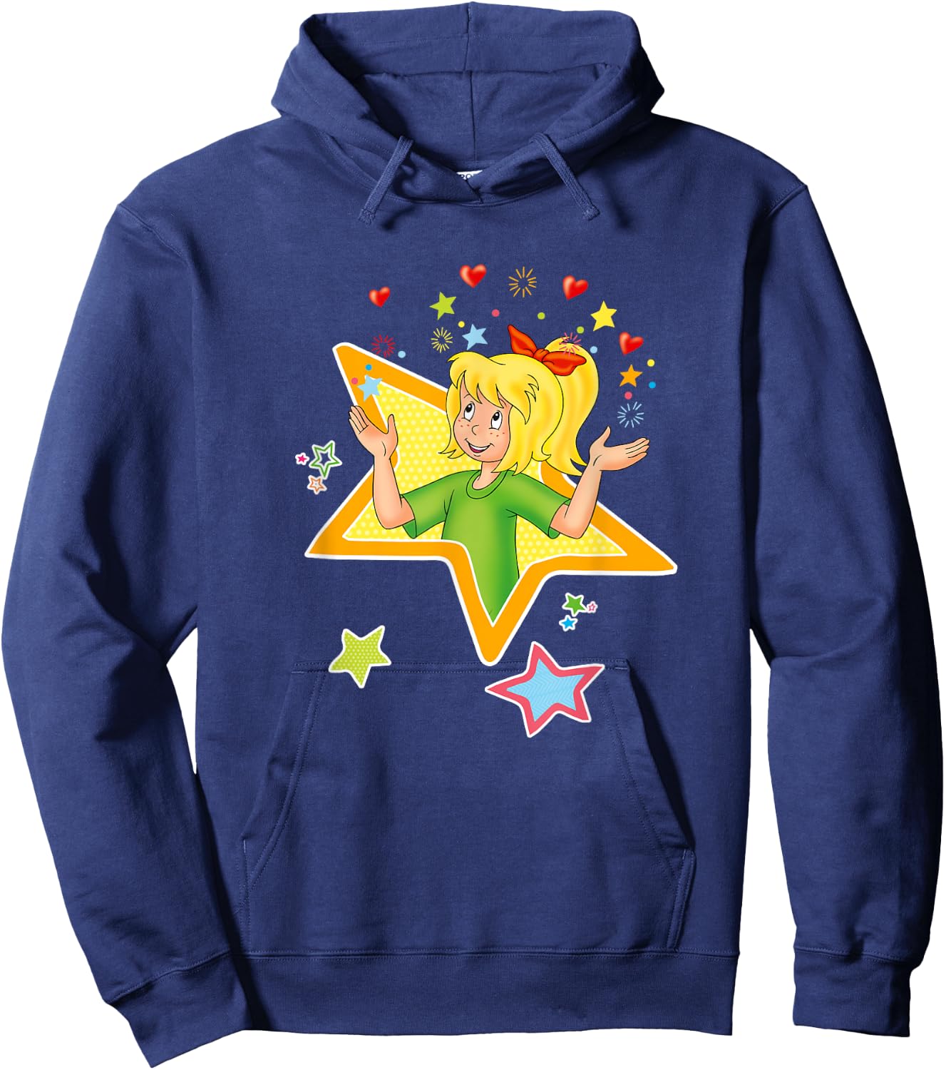 Bibi Blocksberg - Star with Heart , blue Hoodie - Hoodie | Navy
