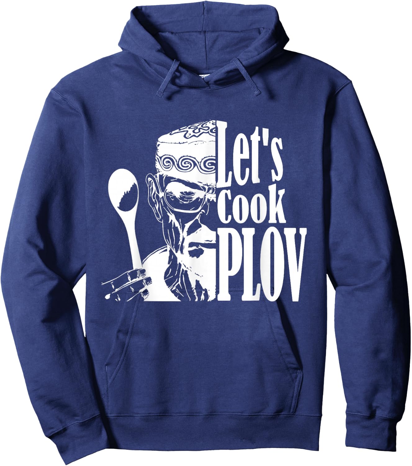Let's Cook Plov - Fun American Uzbek Stereotype Hoodie - Hoodie | Navy
