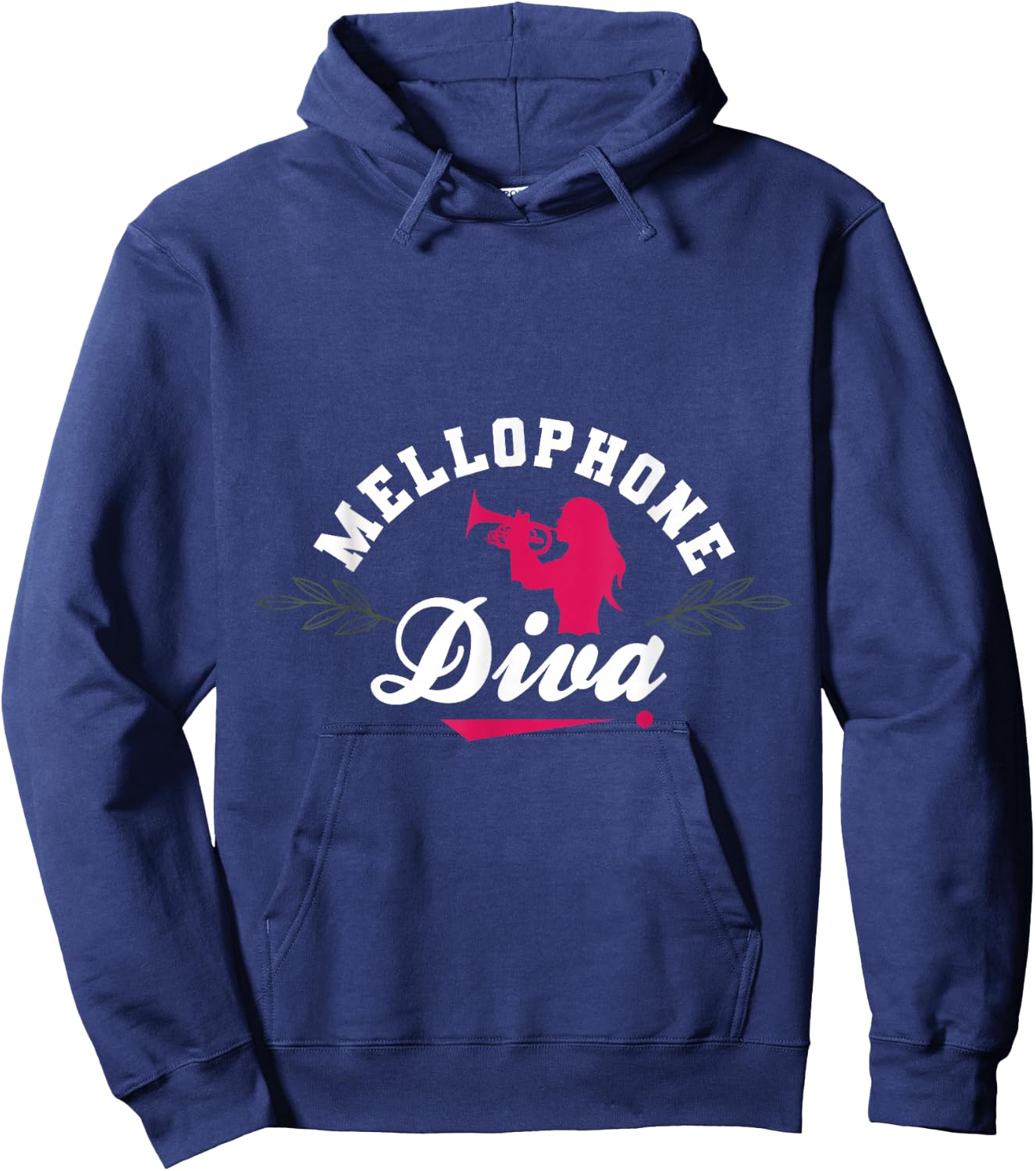 Mellophone Diva Mellophonist Marching Band Funny Apparel Hoodie - Hoodie | Navy