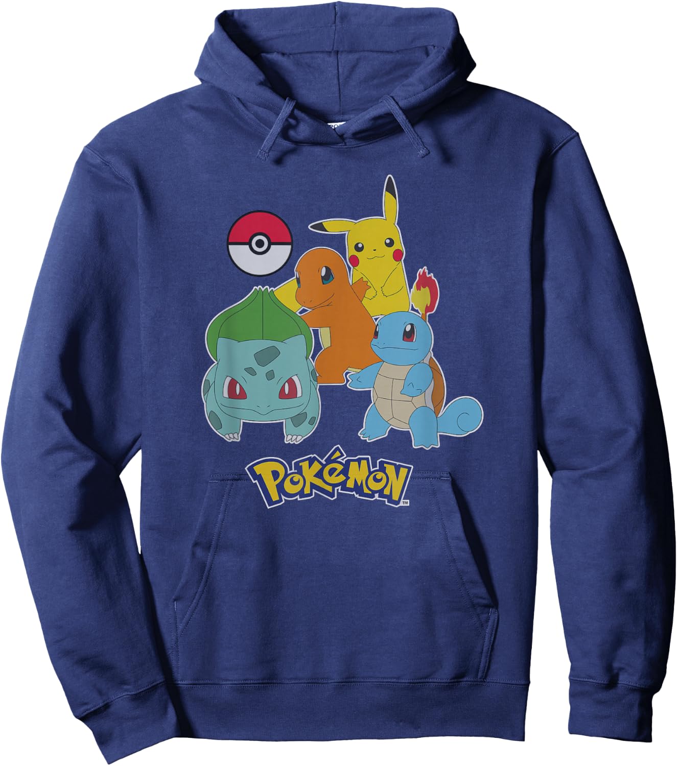 Pokémon First Generation Group Shot Logo Hoodie - Hoodie | Navy