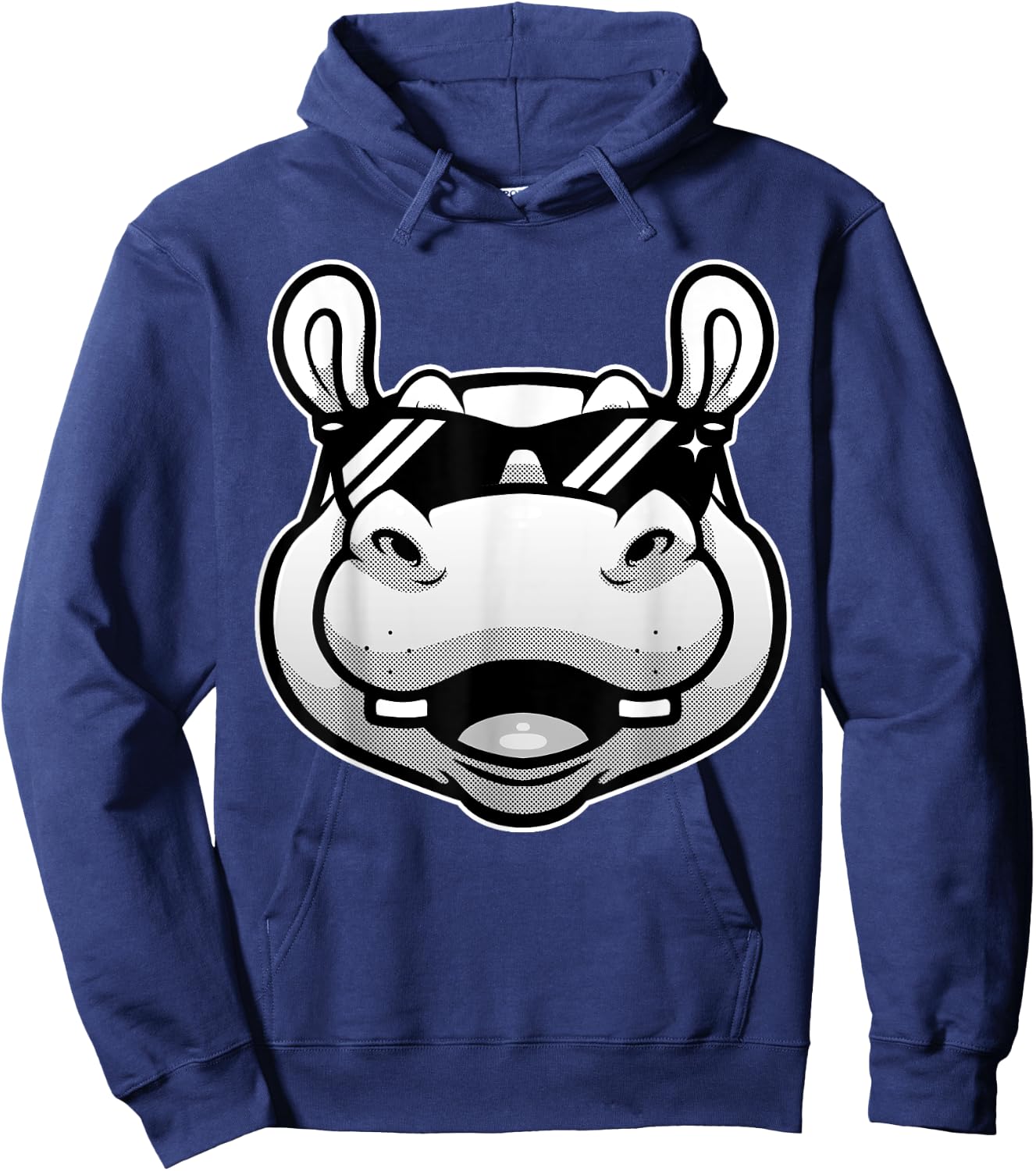 Cool Hippopotamus Women Hippo Zoo Day Animal Lover Hoodie - Hoodie | Navy