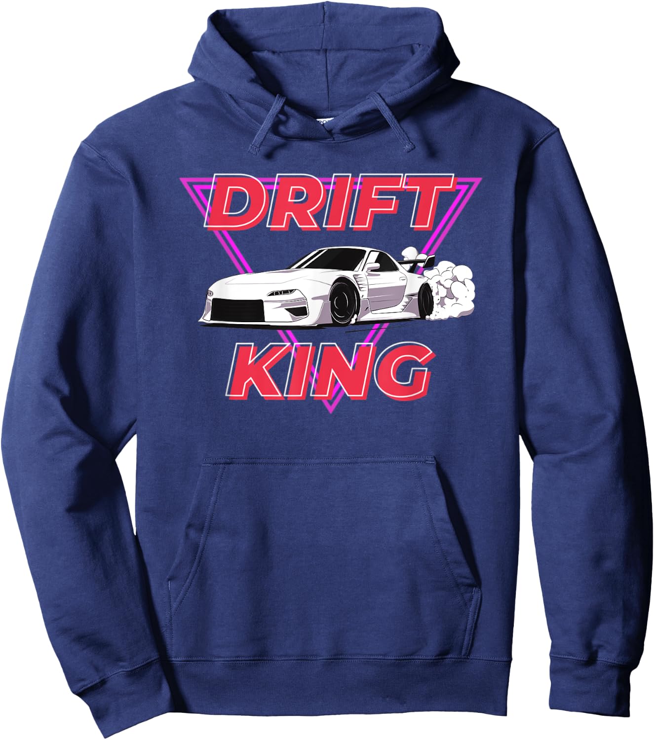 Cool Drift King Racing Imports Street Drifting Tail Spin Hoodie - Hoodie | Navy