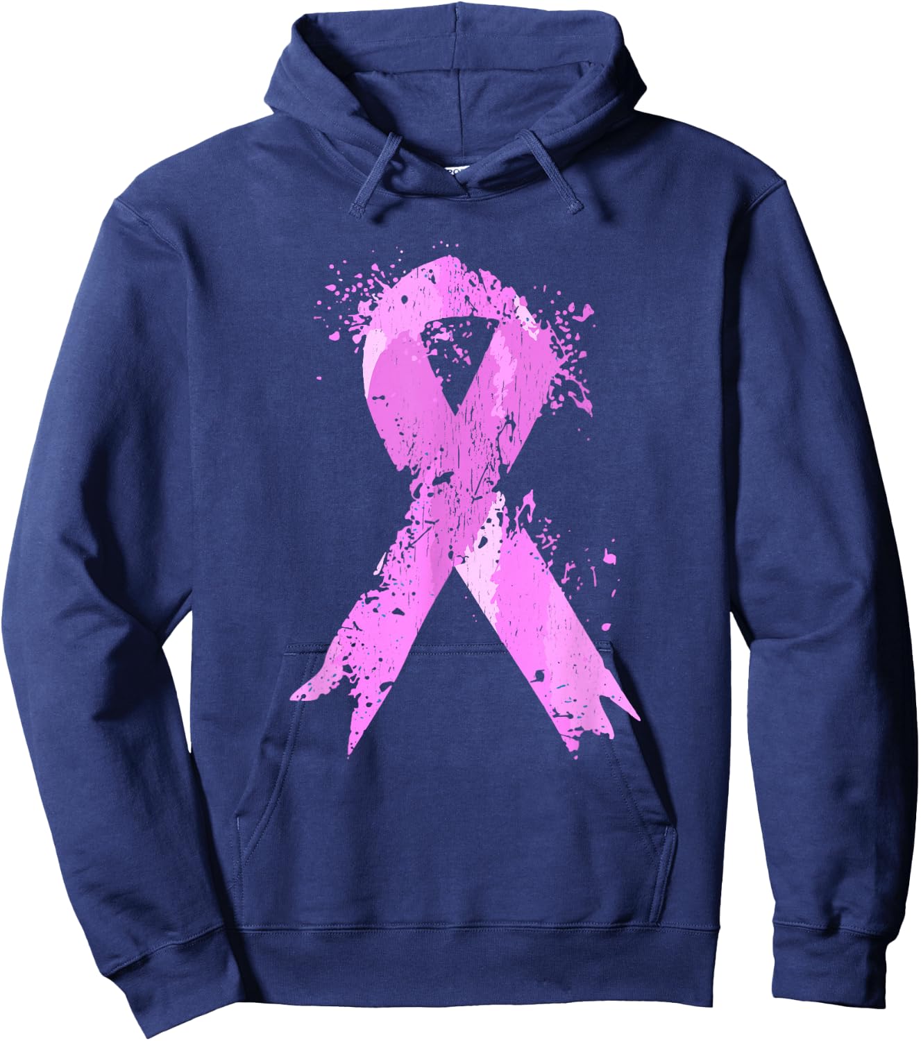 Pink Ribbon Breast Cancer Awareness Breast Cancer Walk Hoodie - Hoodie | Navy