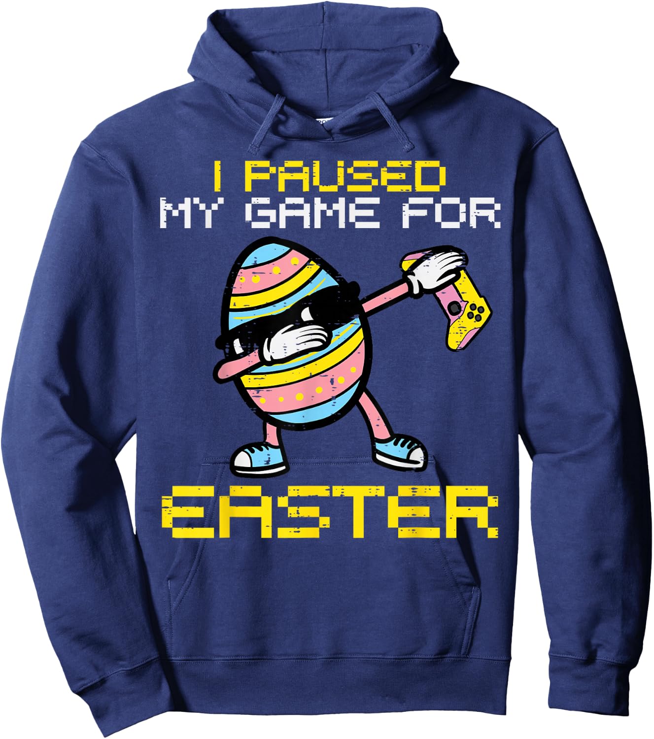 Paused My Game Easter Egg Dab Gamer Boys Kids Toddler Youth Hoodie - Hoodie | Navy