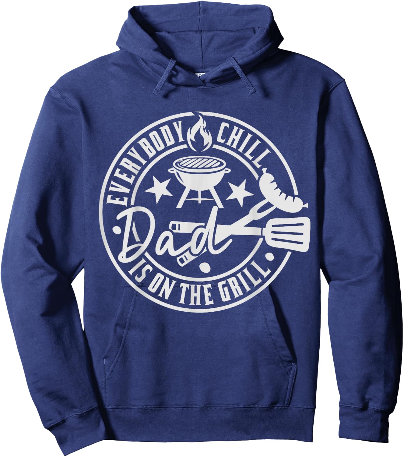 BBQ Grilling Dad Smoking Meat Barbecue Pun Pit Père Drôle Hoodie - Hoodie | Navy