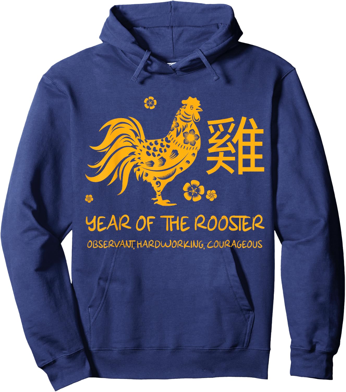 Year Of Rooster Traits Chinese Zodiac Chinese New Year Hoodie - Hoodie | Navy